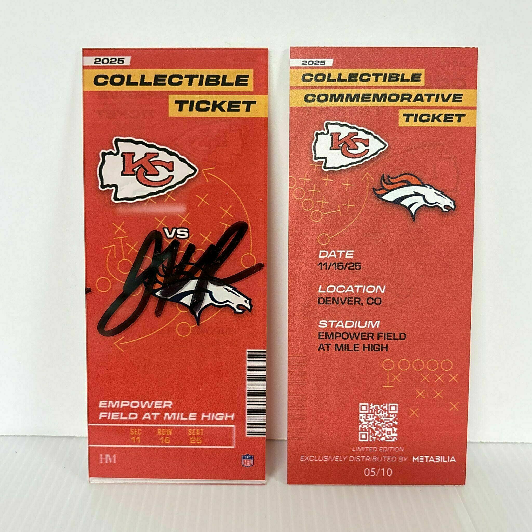 Jalen Royals Signed Commemorative Ticket - Wk11 vs Broncos