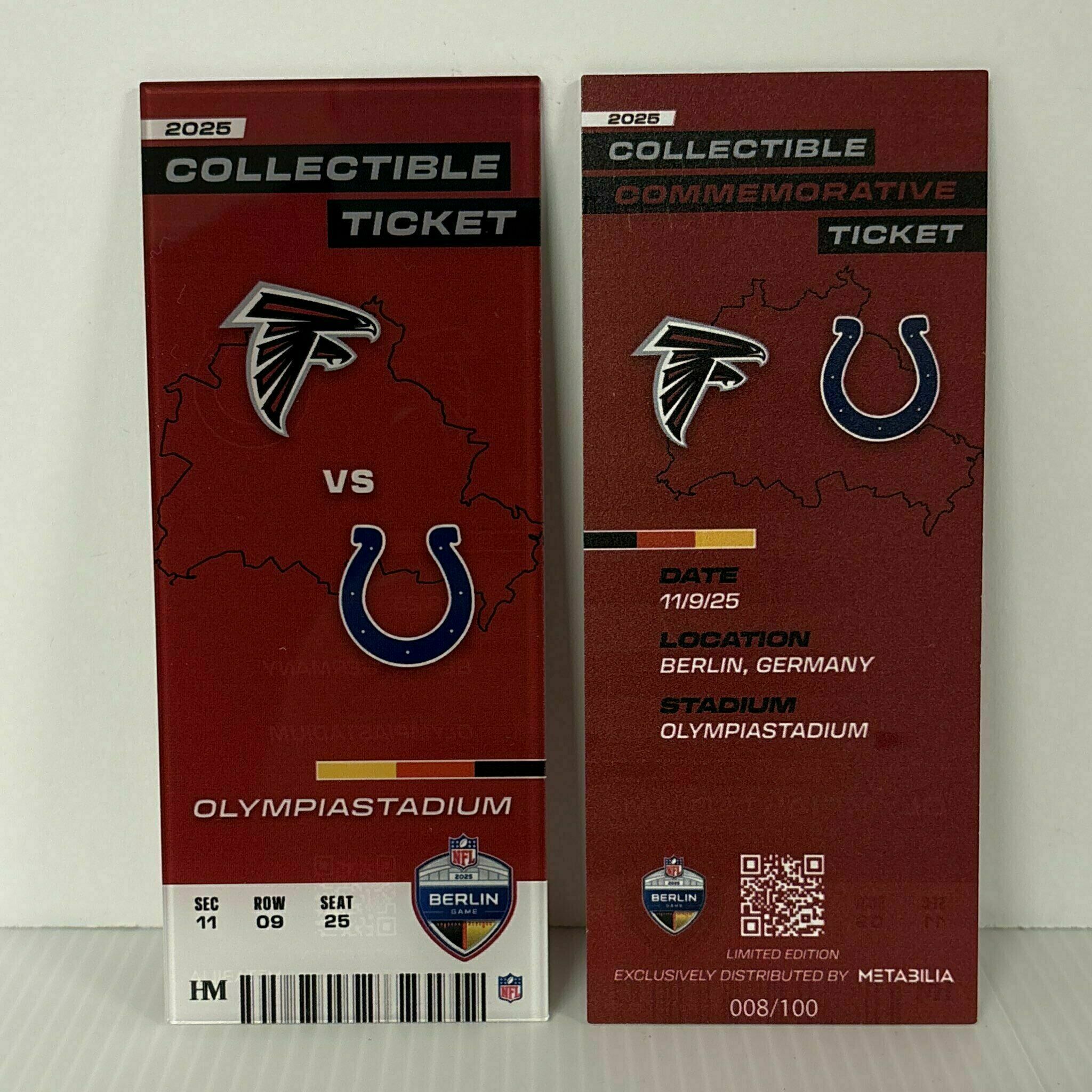 Commemorative -BERLIN- Ticket - Wk10 vs Colts