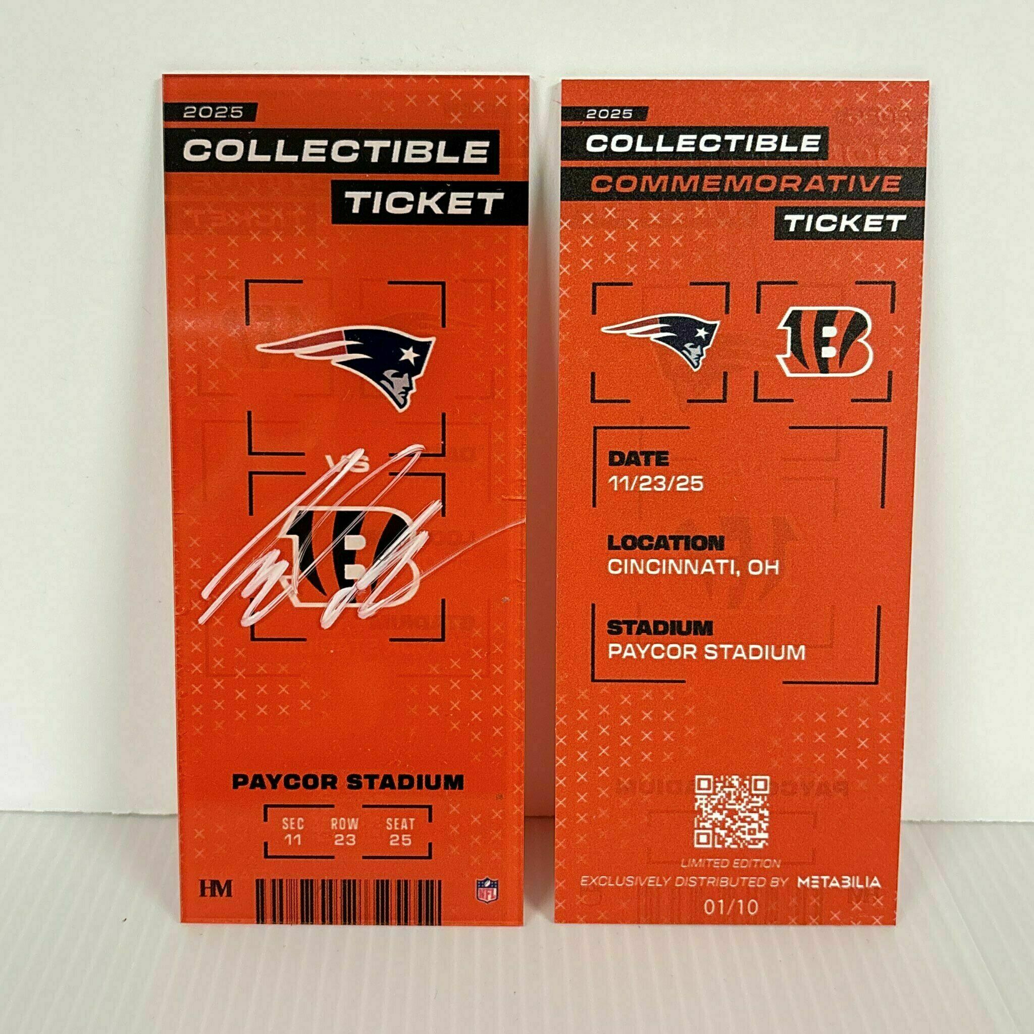 Mike Pennel Signed Commemorative Ticket - Wk12 vs Patriots