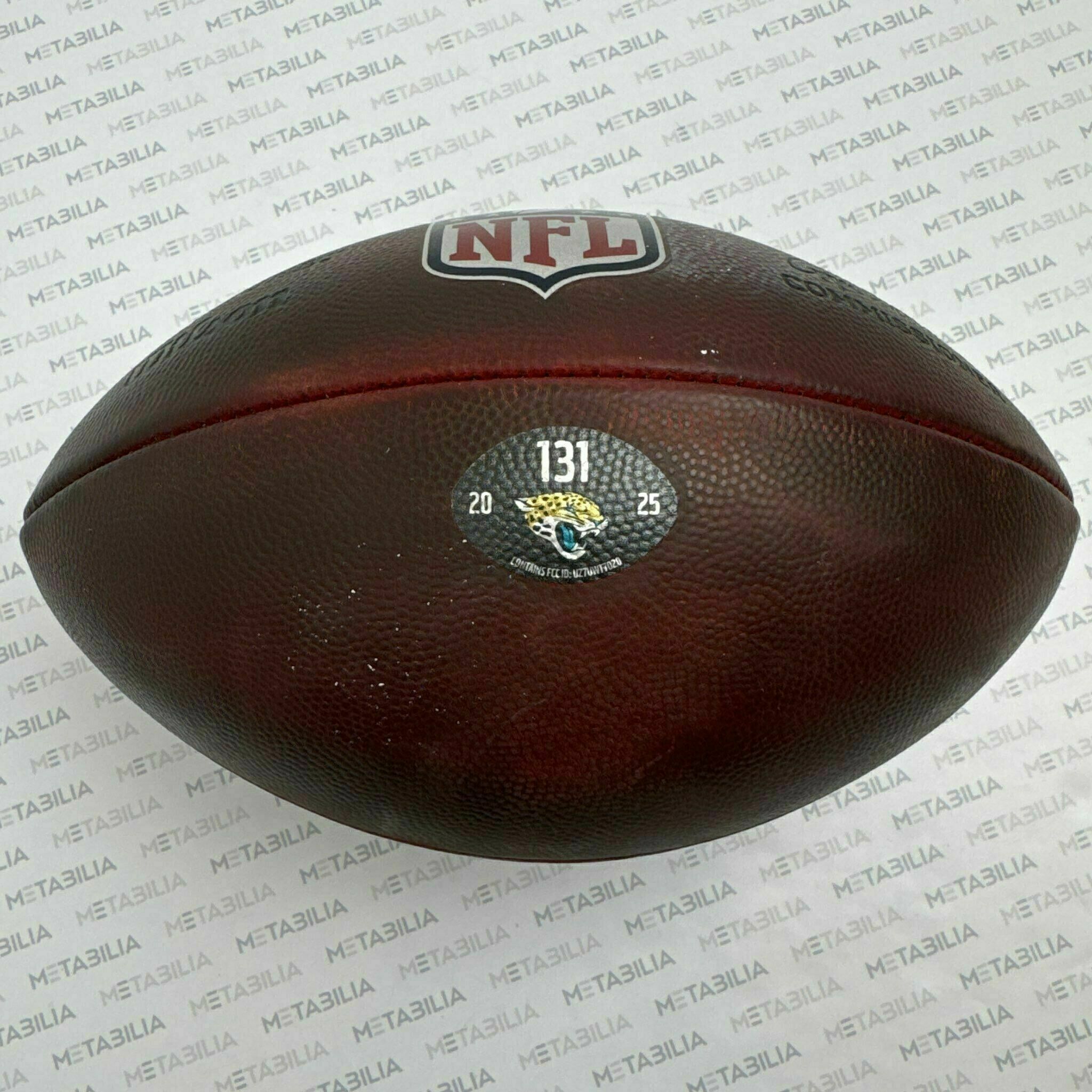 Jaguars Game-Used Ball #131 vs Chargers