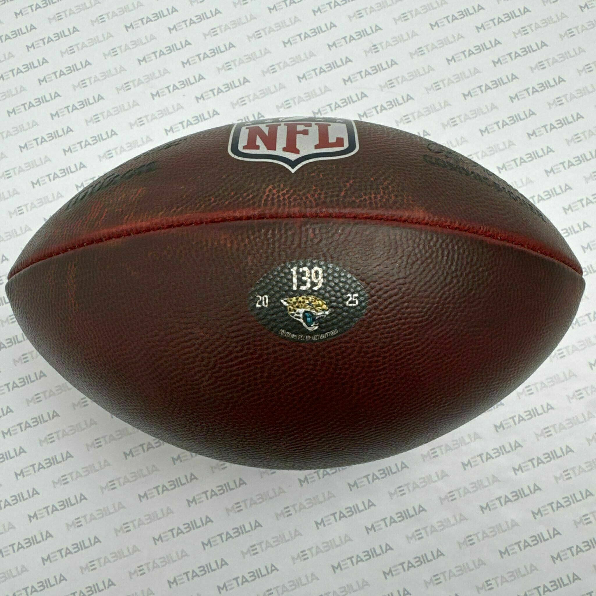 Jaguars Game-Used Ball #139 vs Chargers