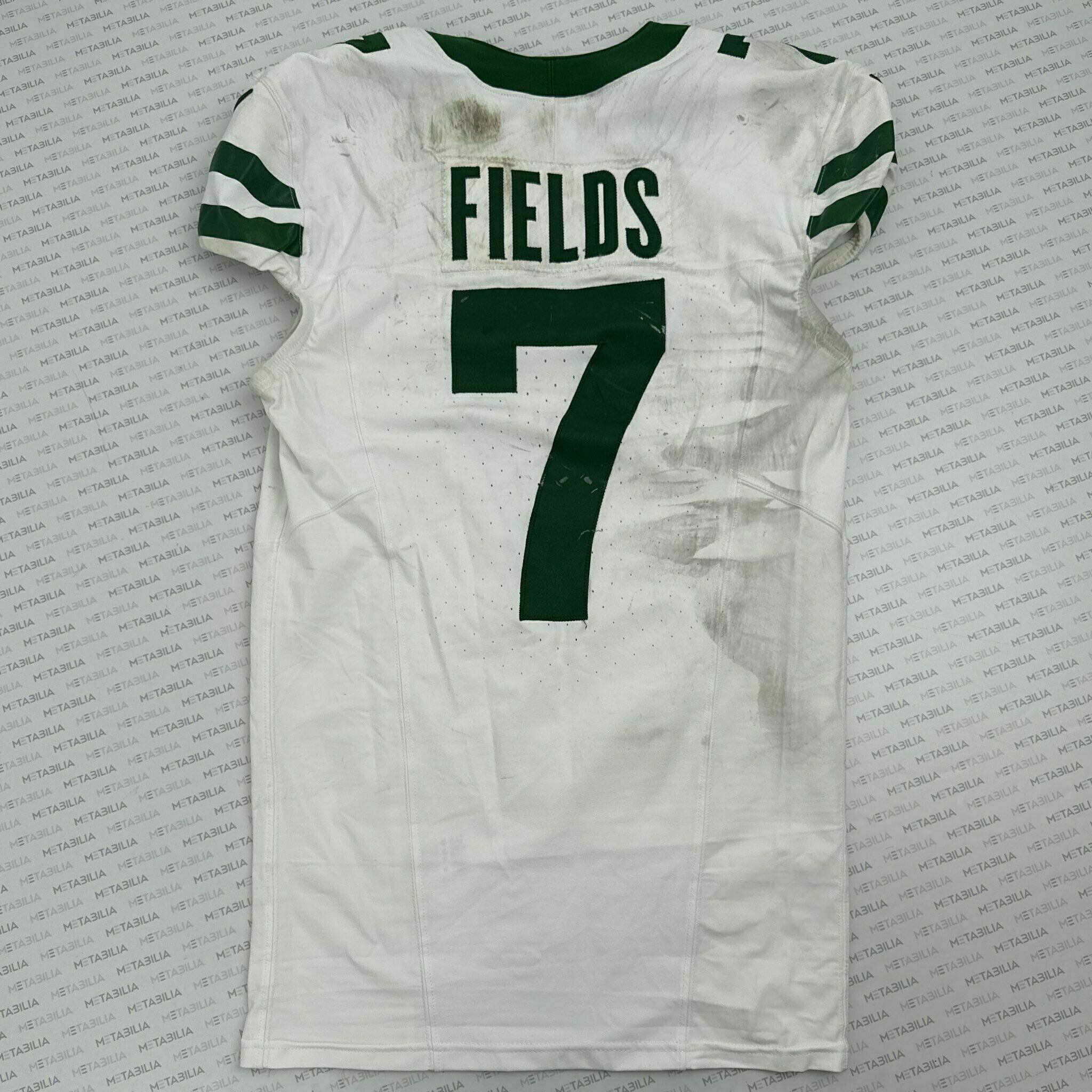 #7 Justin Fields Game-Worn Jersey vs Patriots