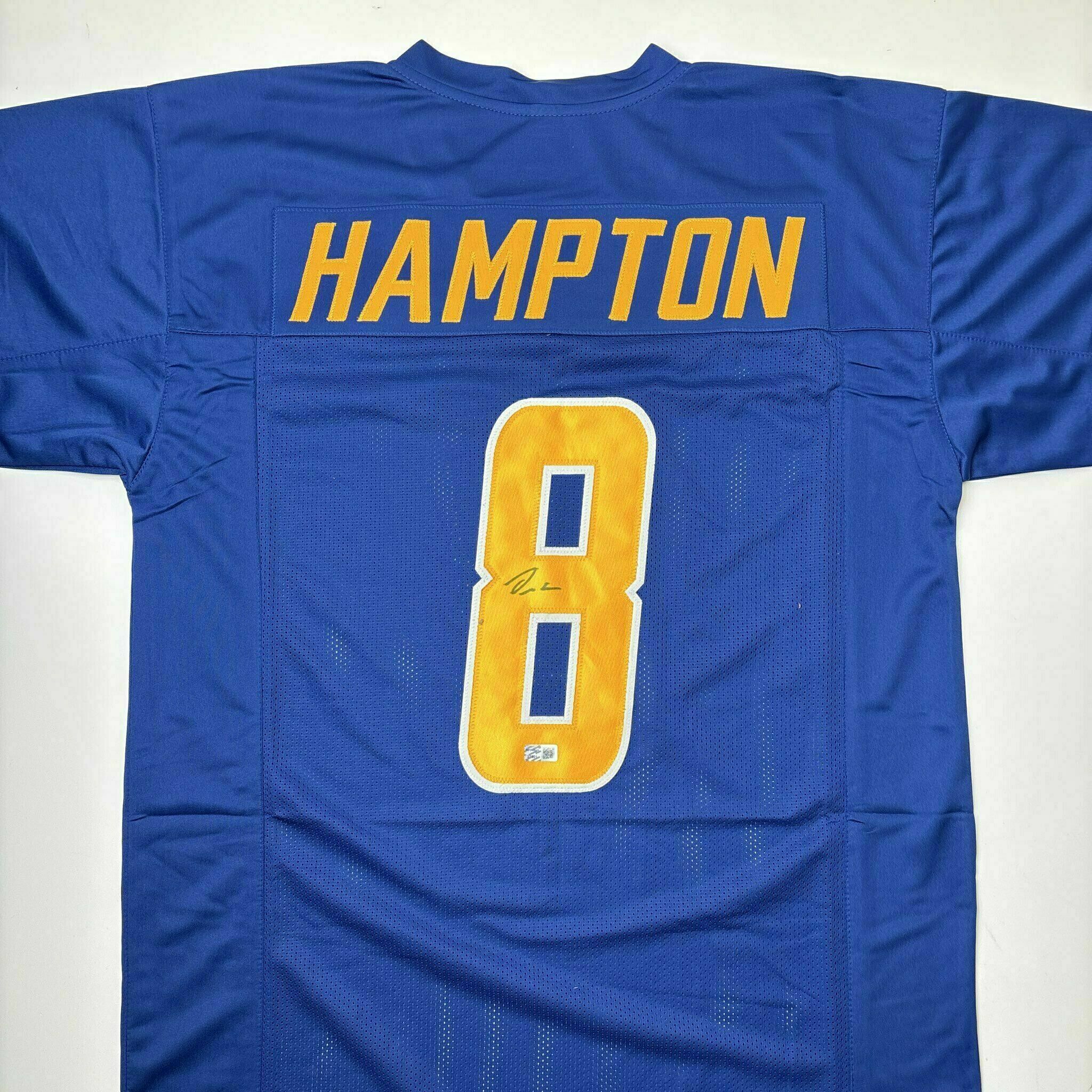 Omarion Hampton Signed Royal Blue Custom Jersey
