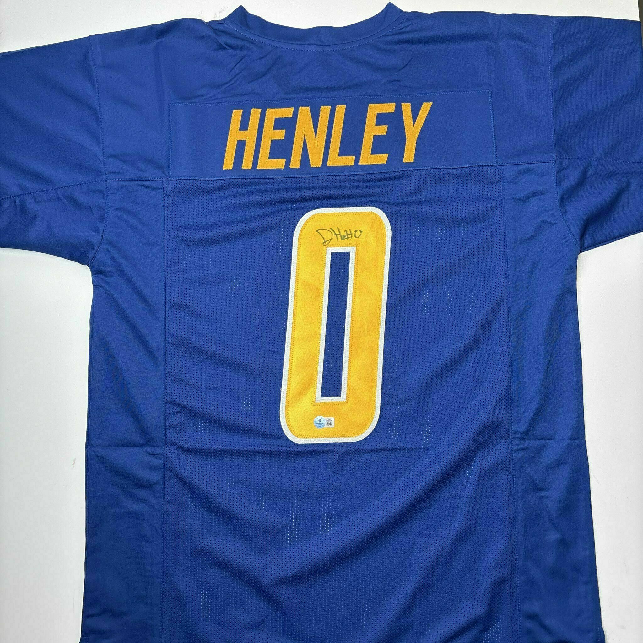 Daiyan Henley Signed Royal Blue Custom Jersey