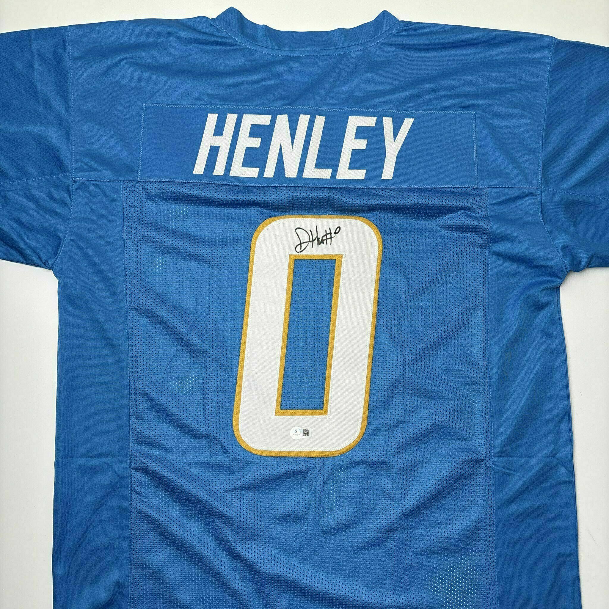 Daiyan Henley Signed Powder Blue Custom Jersey