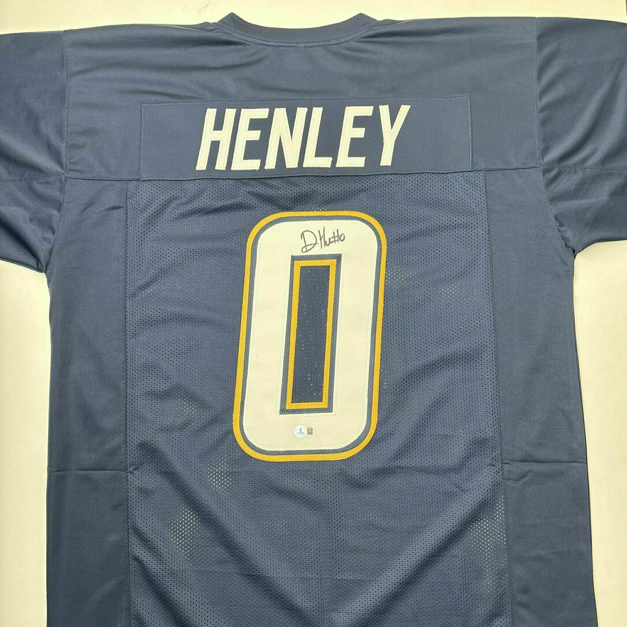 Daiyan Henley Signed Navy Blue Custom Jersey