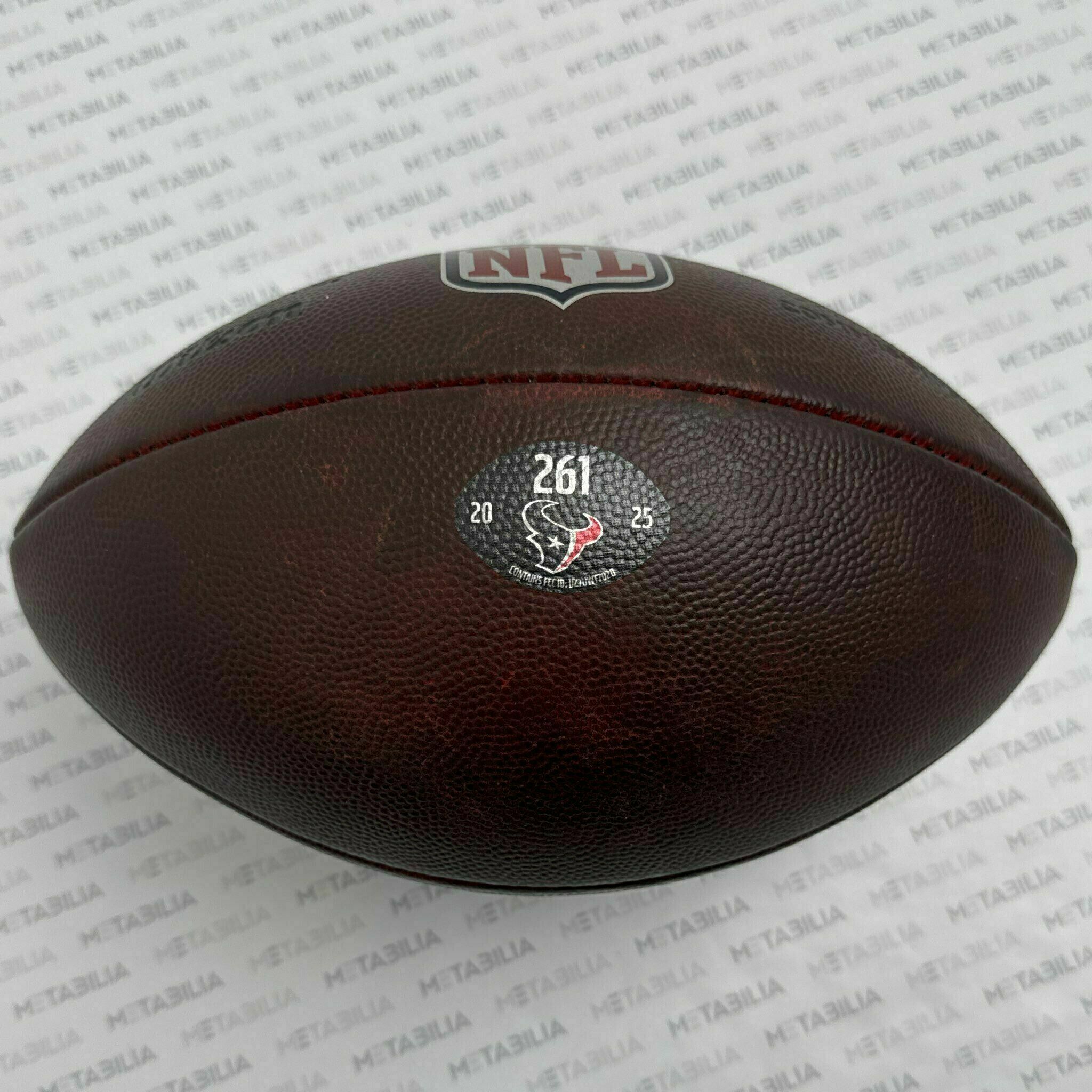 Texans Game-Used Ball #261 vs Titans