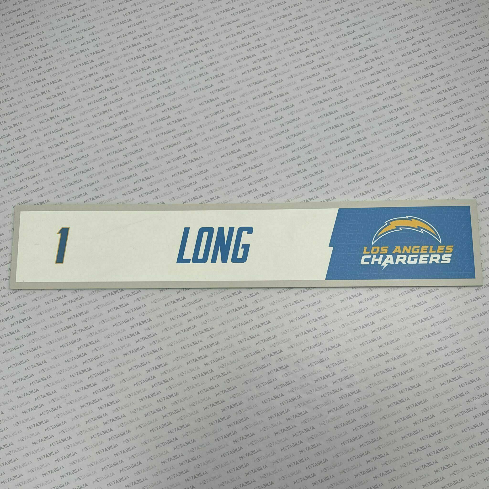 #1 Ty Long Team-Issued Locker Nameplate