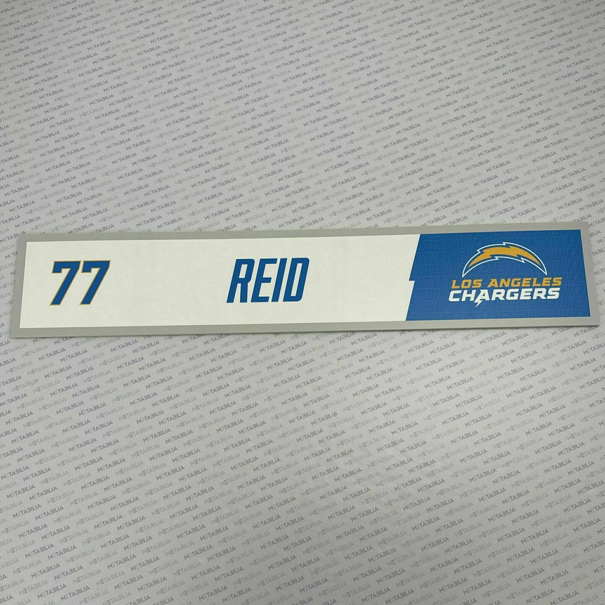 #77 Reid Team-Issued Locker Nameplate