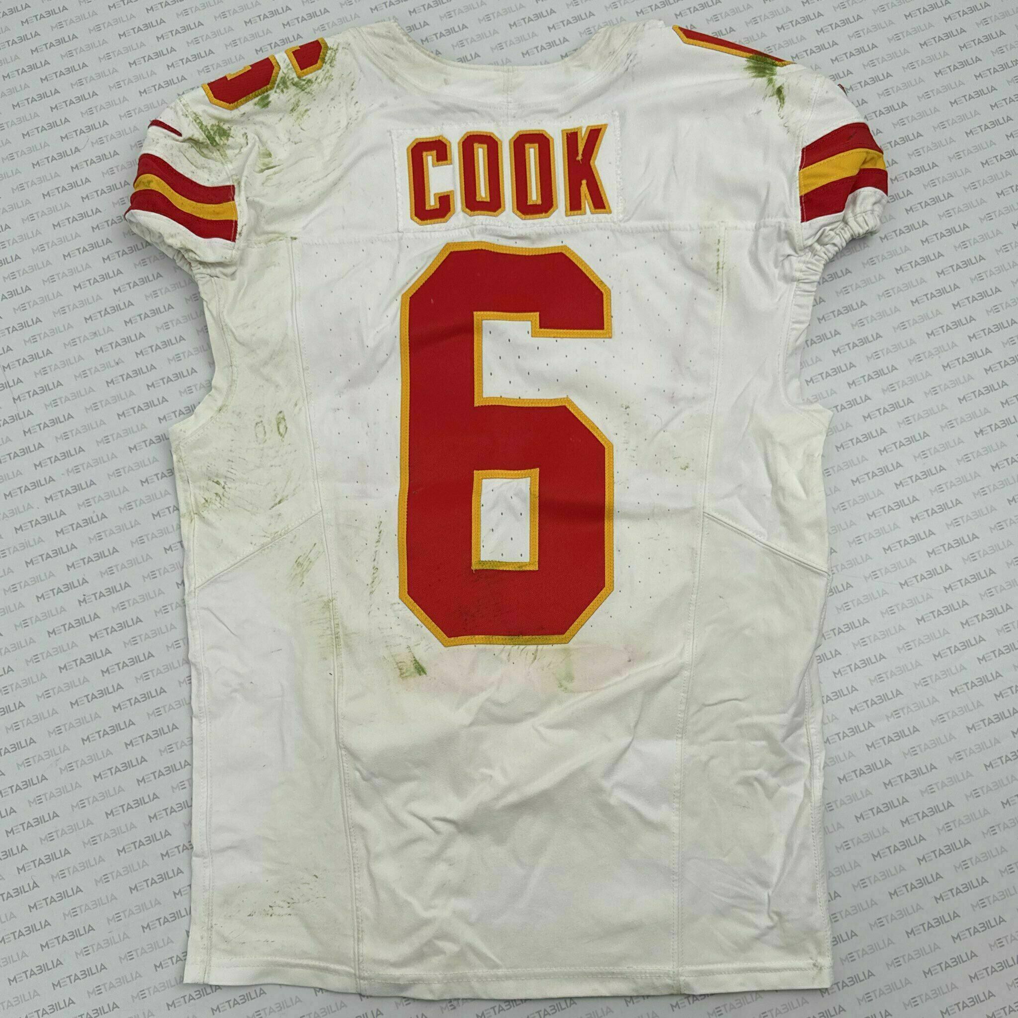 #6 COOK Game-Worn Jersey vs DEN