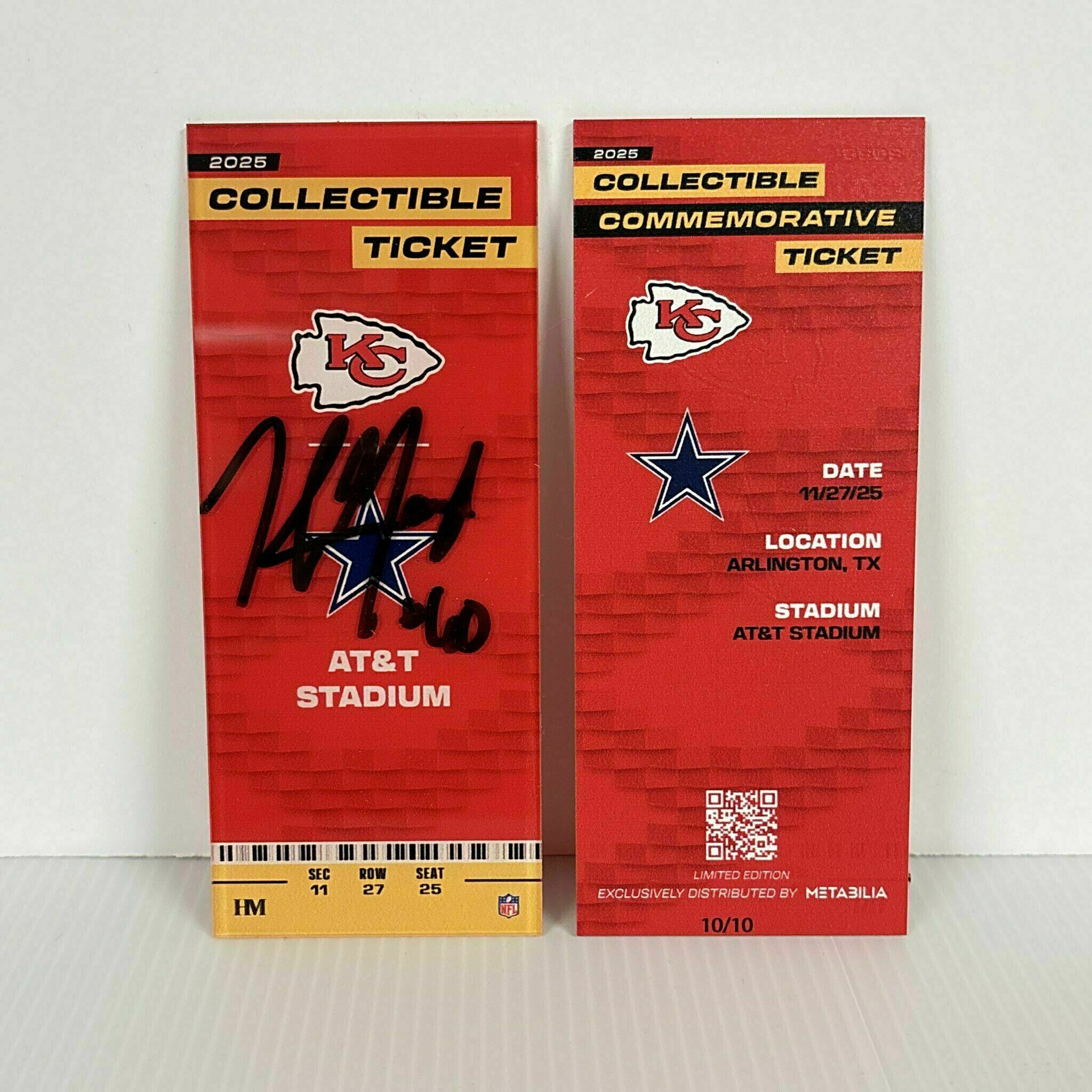 Hunter Nourzad Signed Commemorative Ticket - Wk13 vs Cowboys