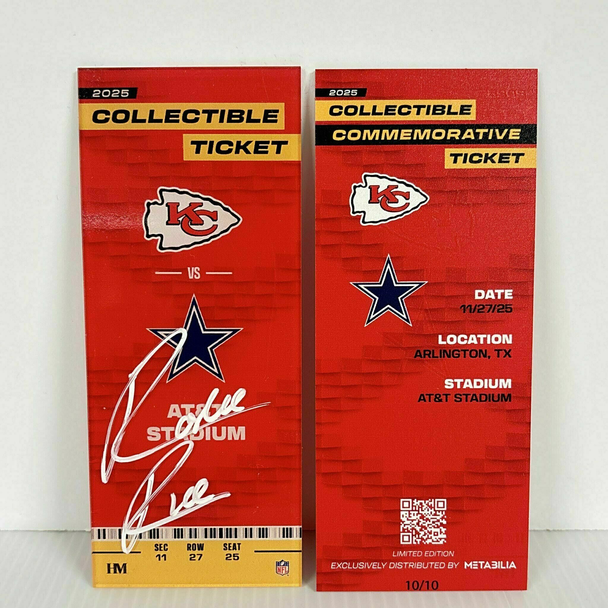 Rashee Rice Signed Commemorative Ticket - Wk13 vs Cowboys