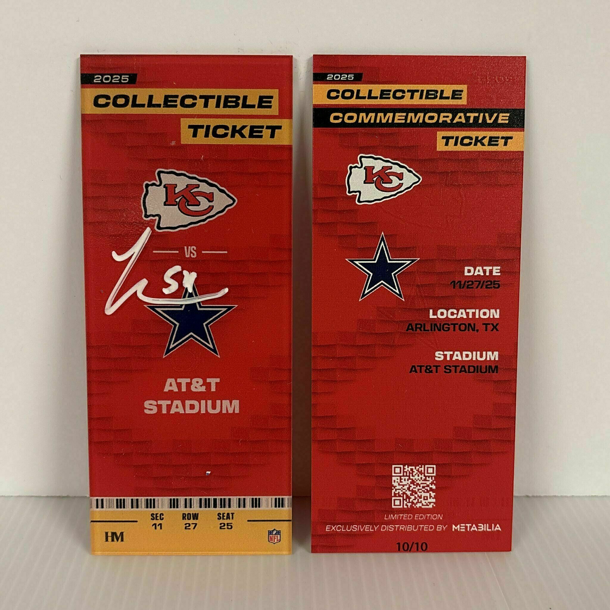 Leo Chenal Signed Commemorative Ticket - Wk13 vs Cowboys