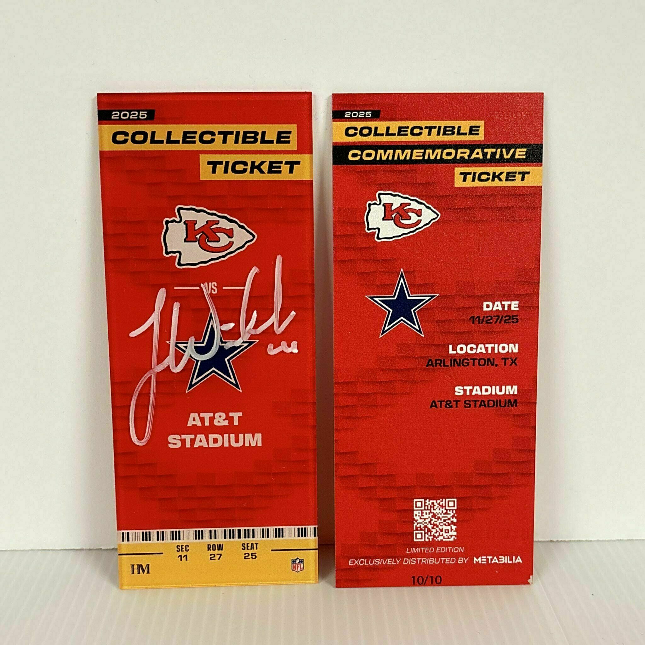 James Winchester Signed Commemorative Ticket - Wk13 vs Cowboys