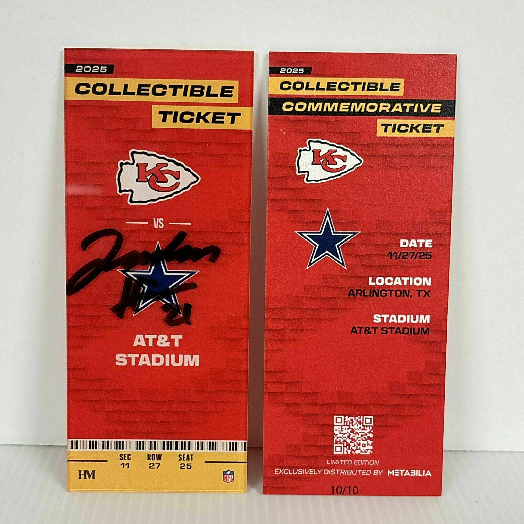 Jaden Hicks Signed Commemorative Ticket - Wk13 vs Cowboys