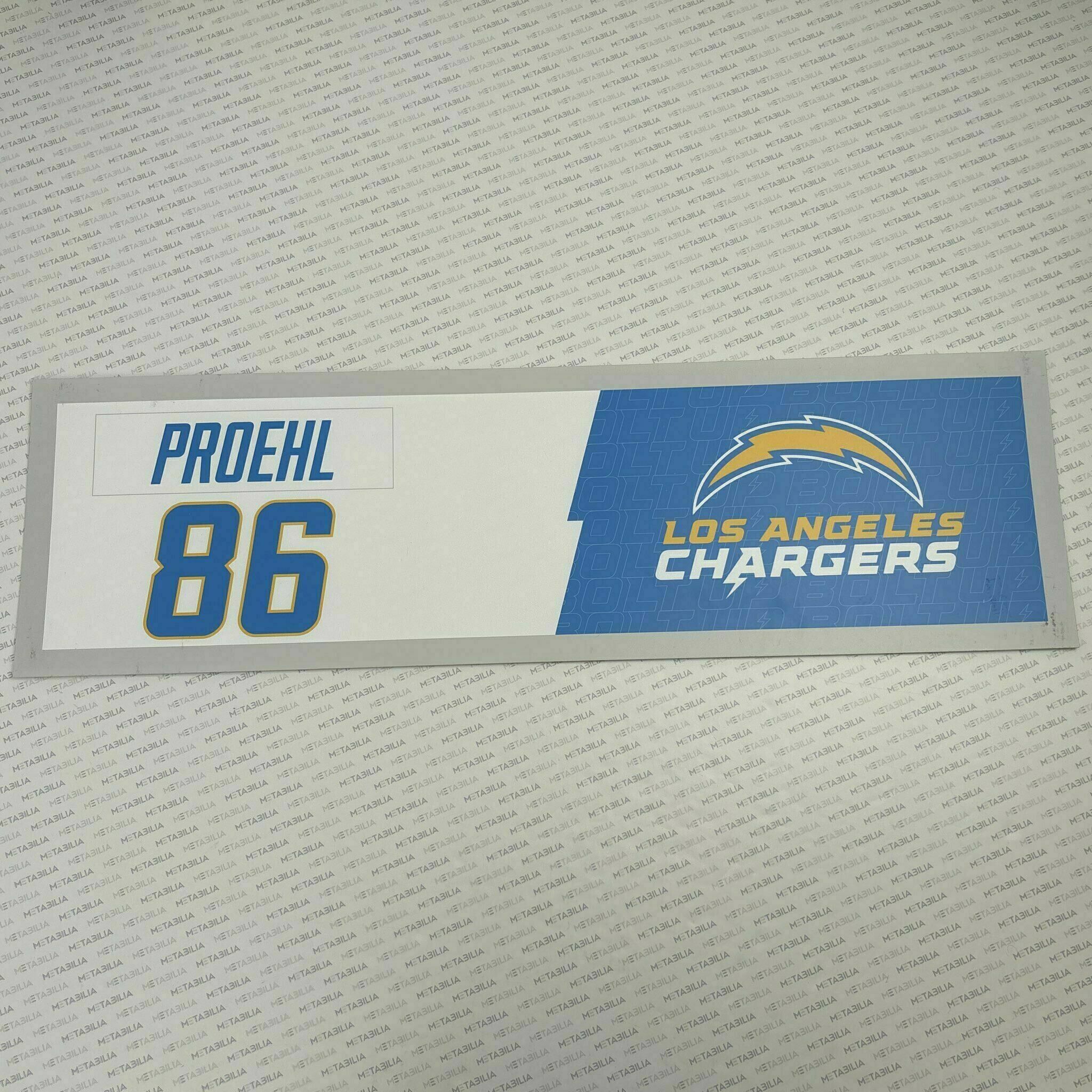 #86 Austin Proehl Team-Issued Locker Nameplate
