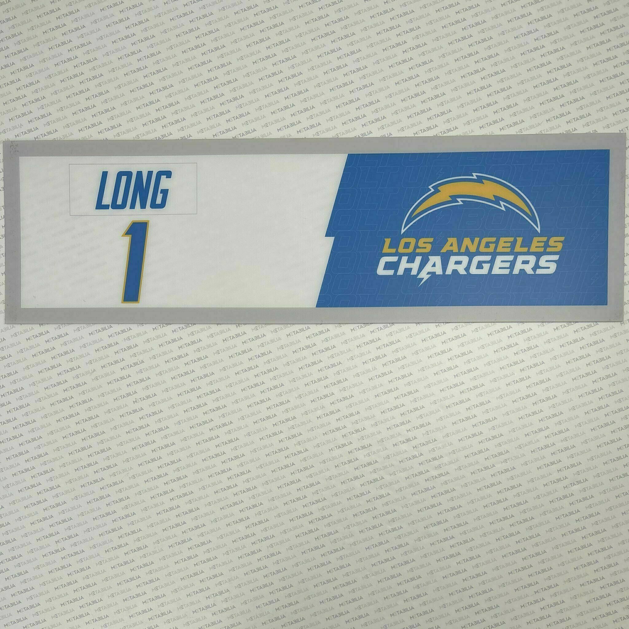 #1 Ty Long Team-Issued Locker Nameplate
