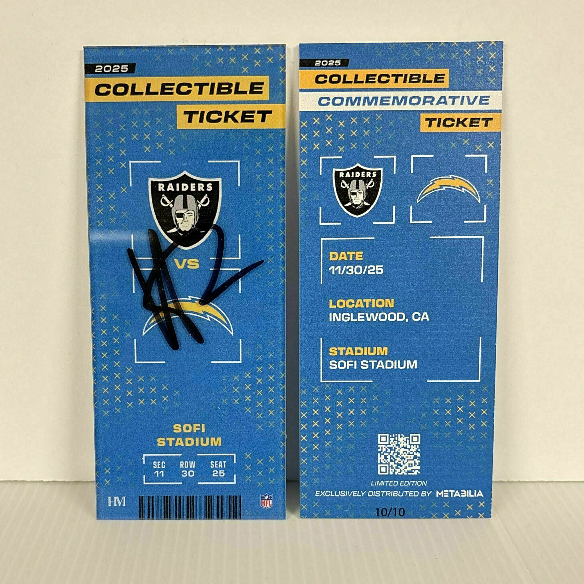 Hassan Haskins Signed Commemorative Ticket - Wk13 vs Raiders