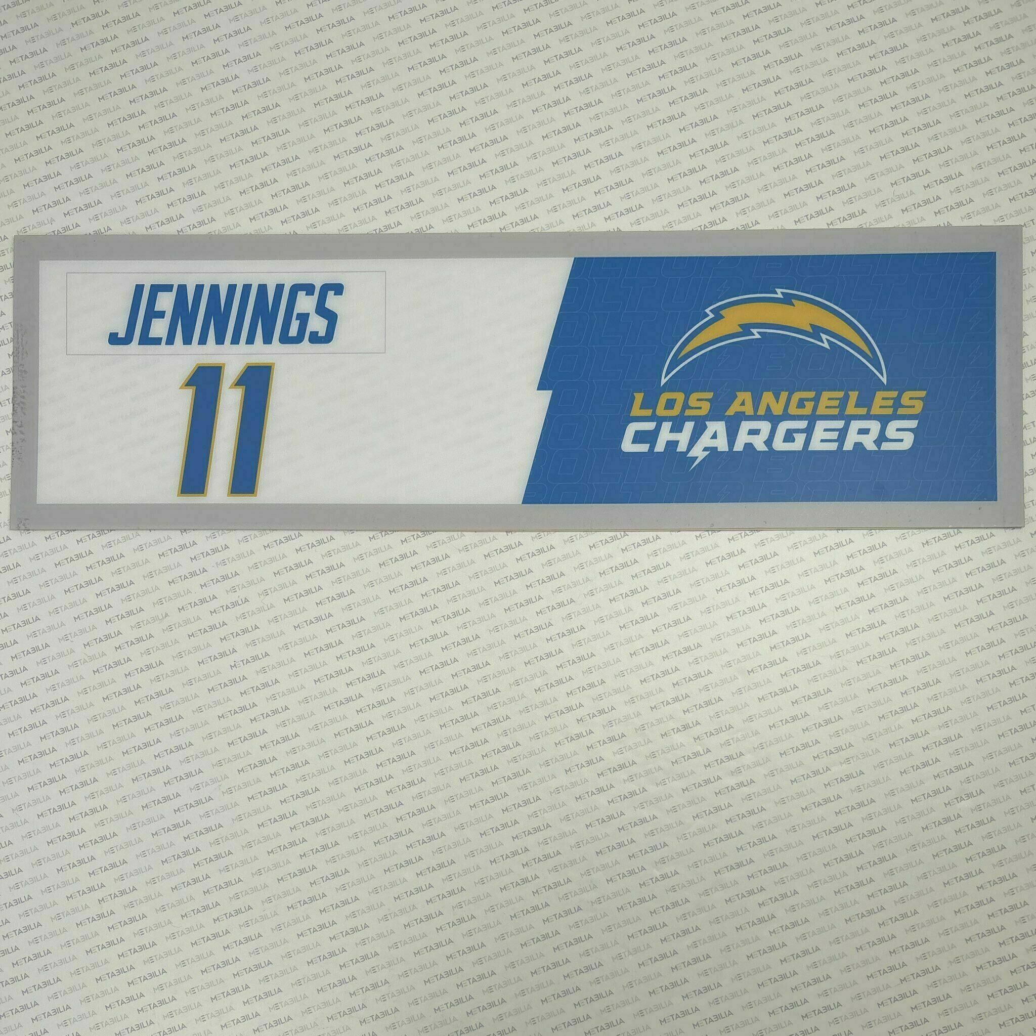 #11 Darius Jennings Team-Issued Locker Nameplate