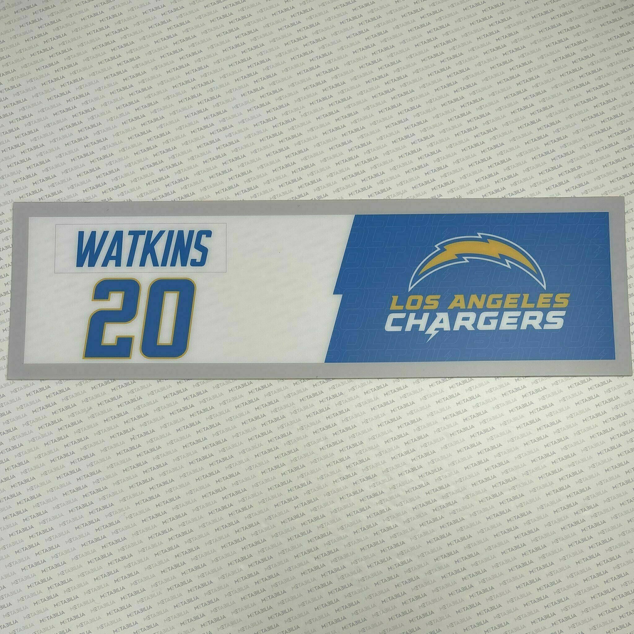 #20 Jaylen Watkins Team-Issued Locker Nameplate