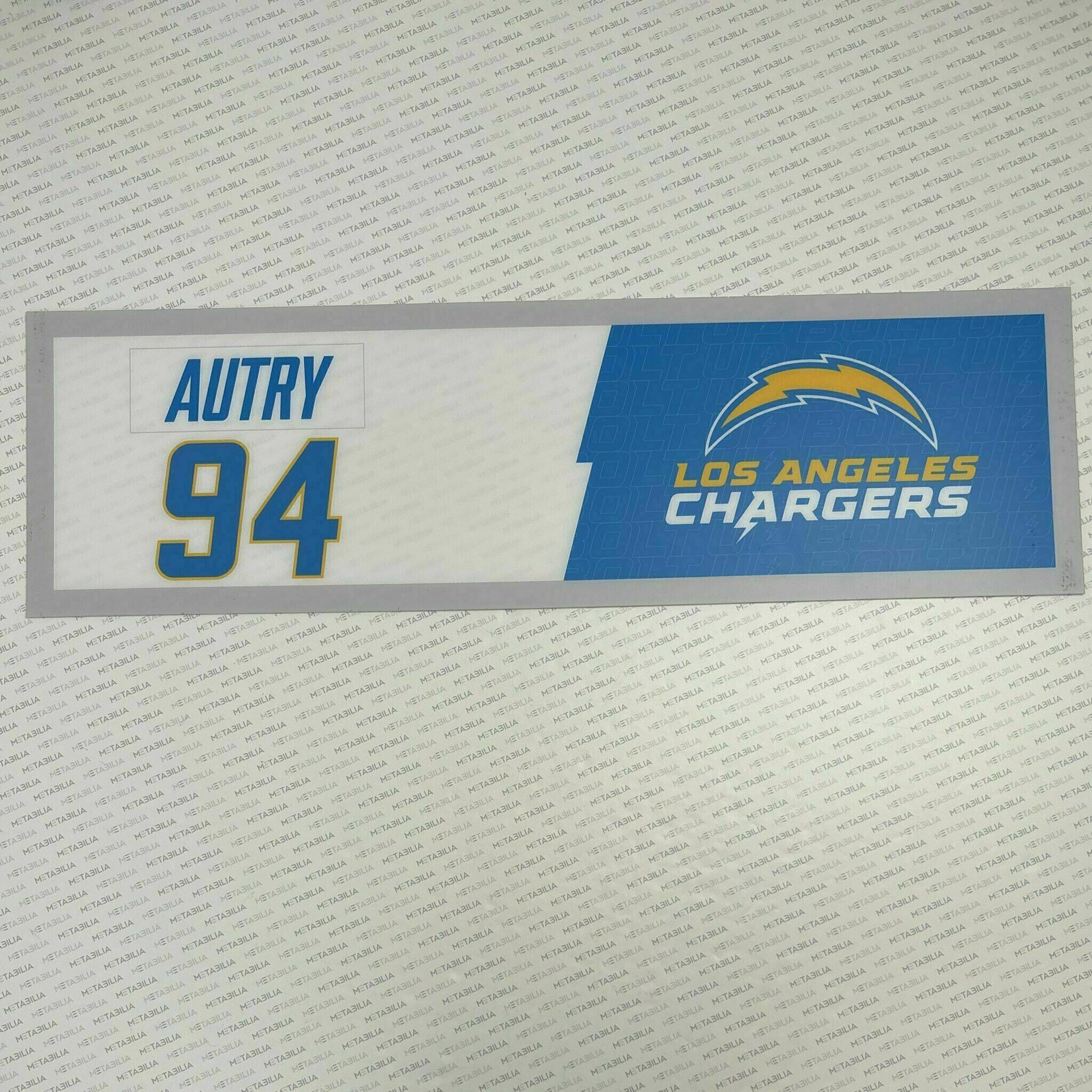 #94 Lee Autry Team-Issued Locker Nameplate