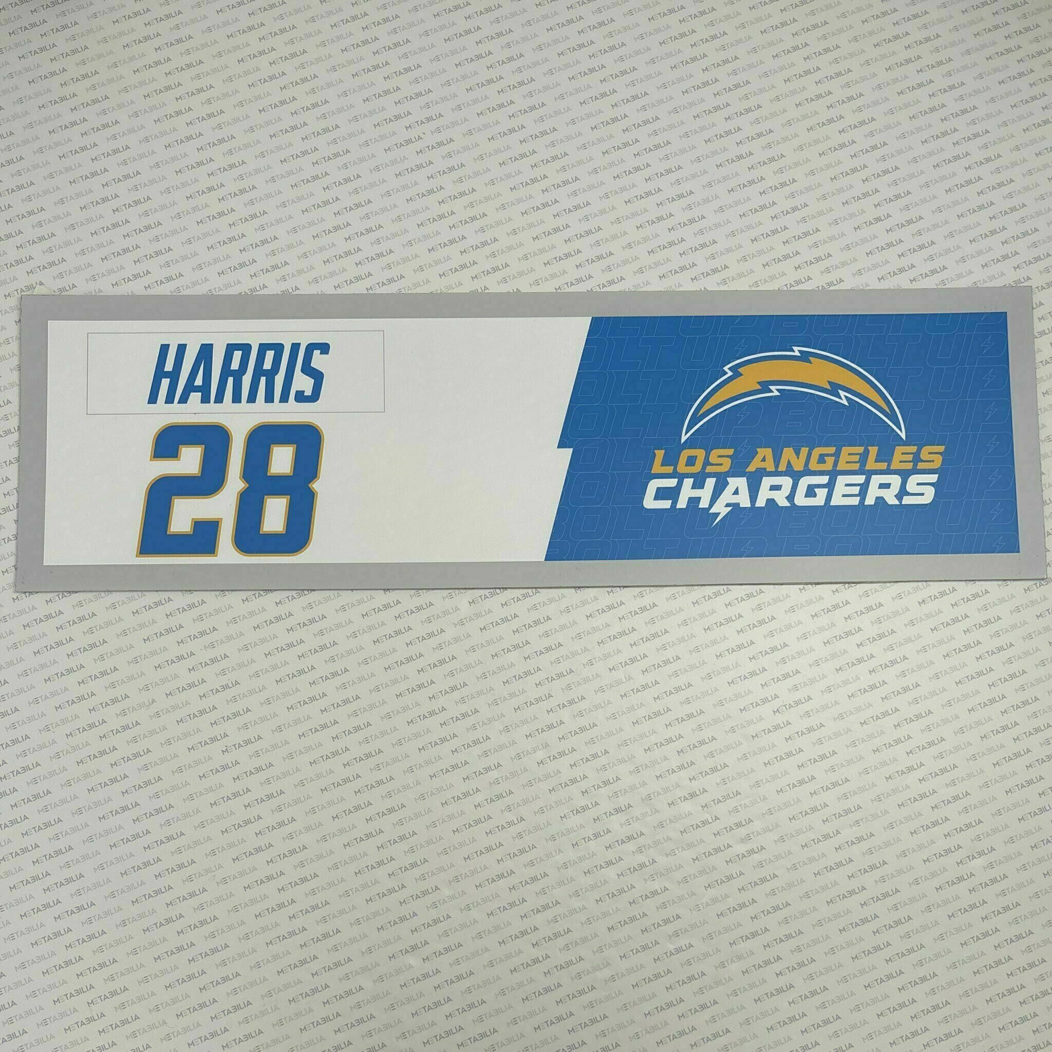 #28 Davontae Harris Team-Issued Locker Nameplate