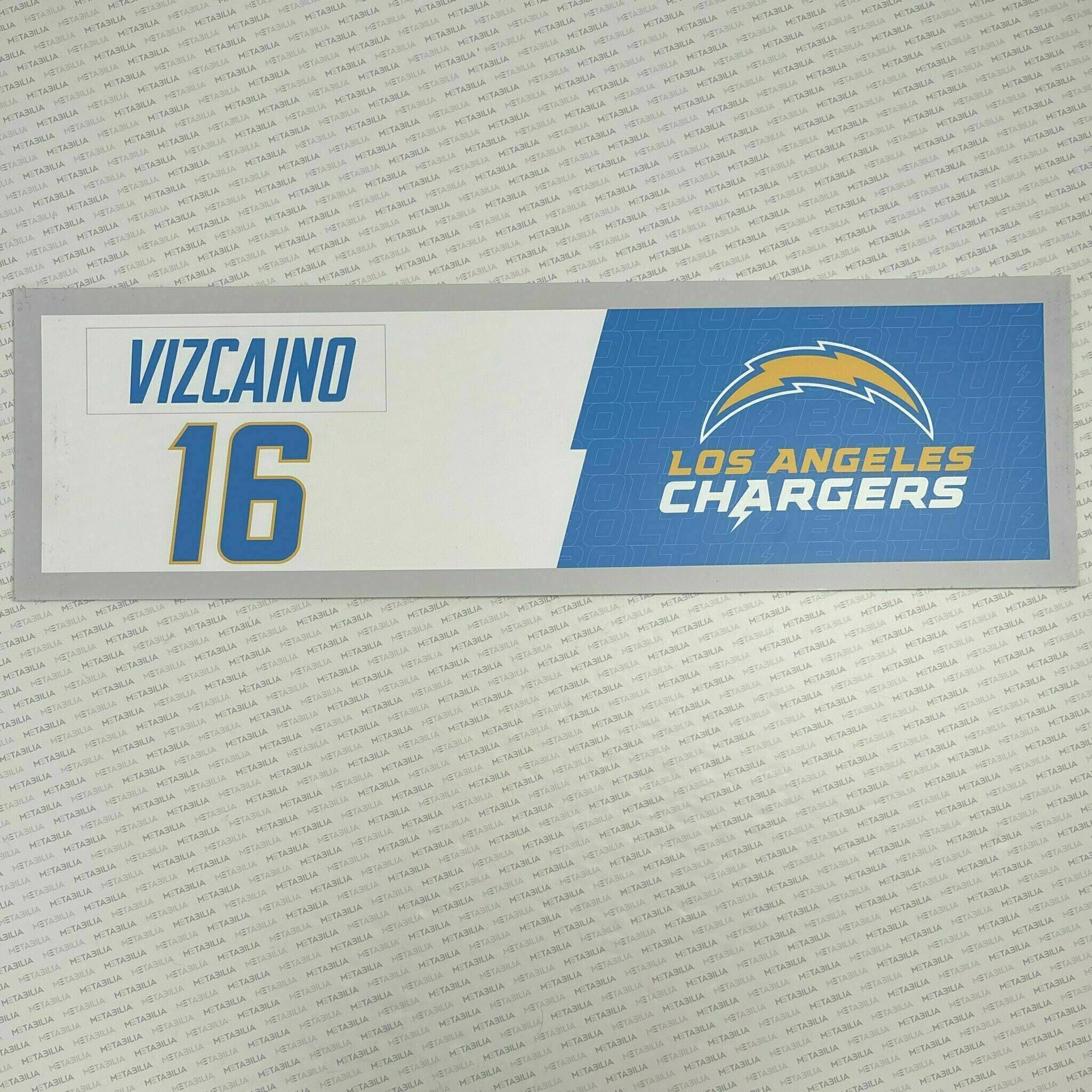 #16 Tristan Vizcaino Team-Issued Locker Nameplate