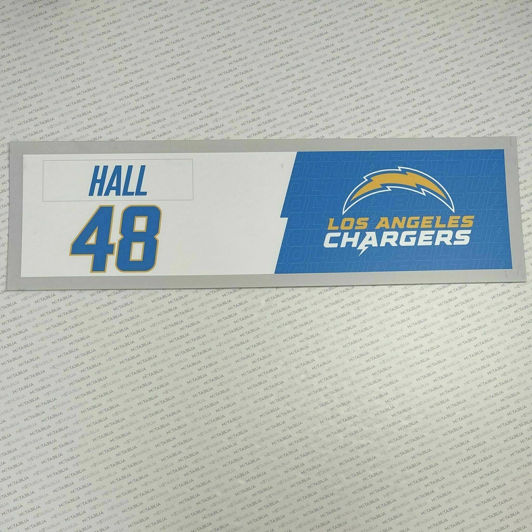 #48 Hall Team-Issued Locker Nameplate