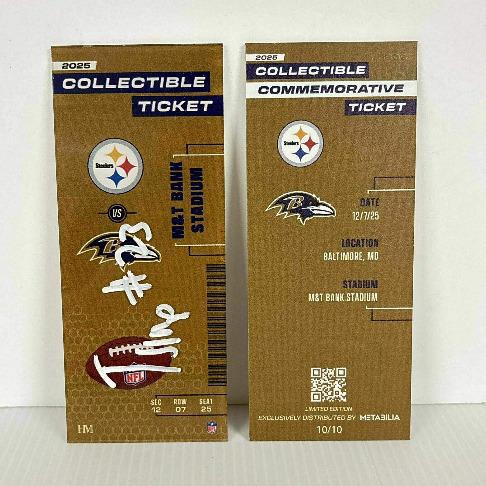 Trenton Simpson Signed Collectible Ticket - Wk14 vs Steelers