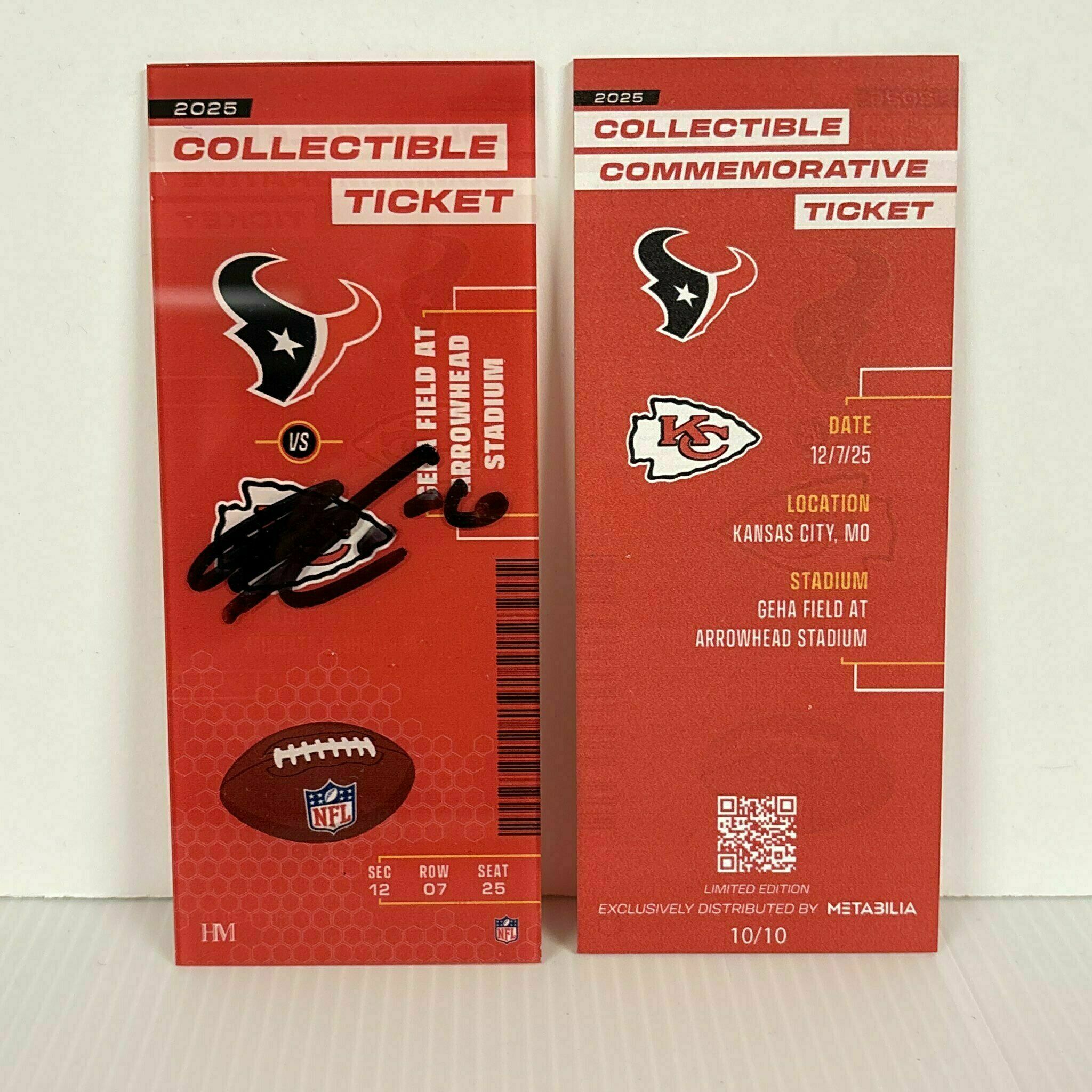 Bryan Cook Signed Commemorative Ticket - Wk14 vs Texans