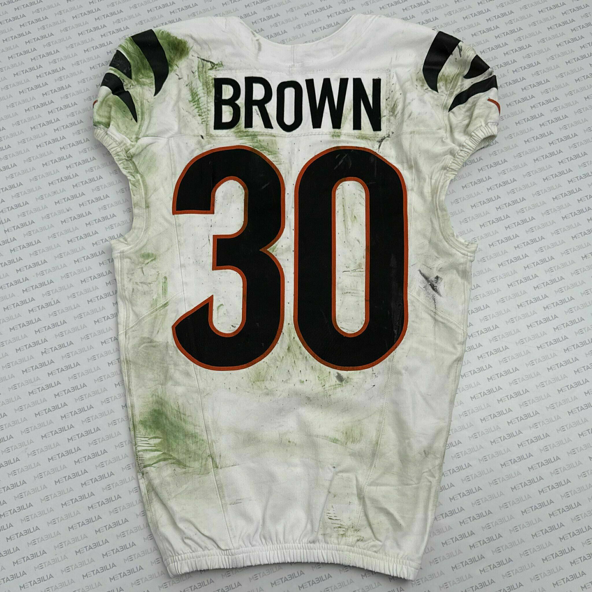 #30 Chase Brown Game-Worn Jersey vs Steelers