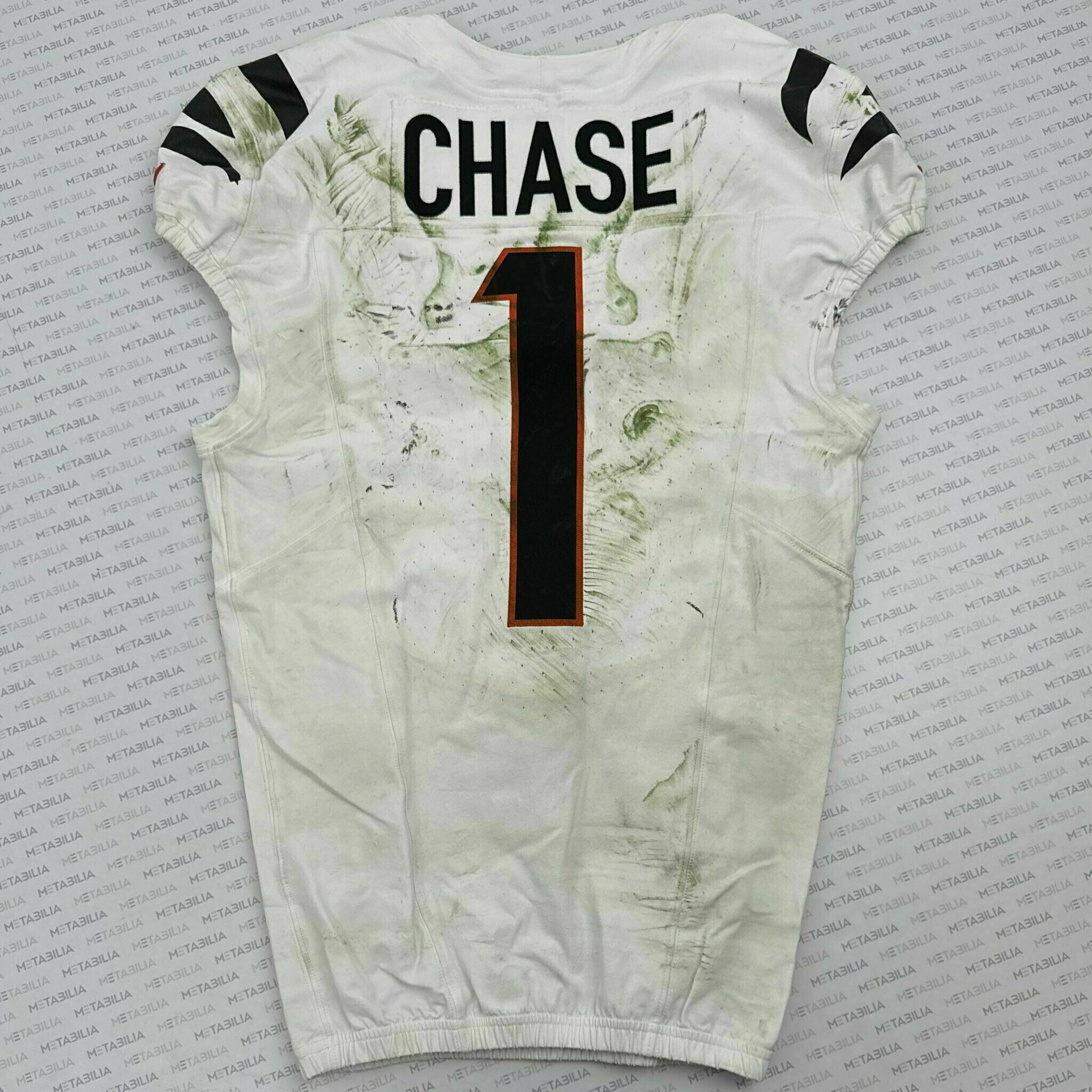 #1 Ja'Marr Chase Game-Worn Jersey vs Steelers