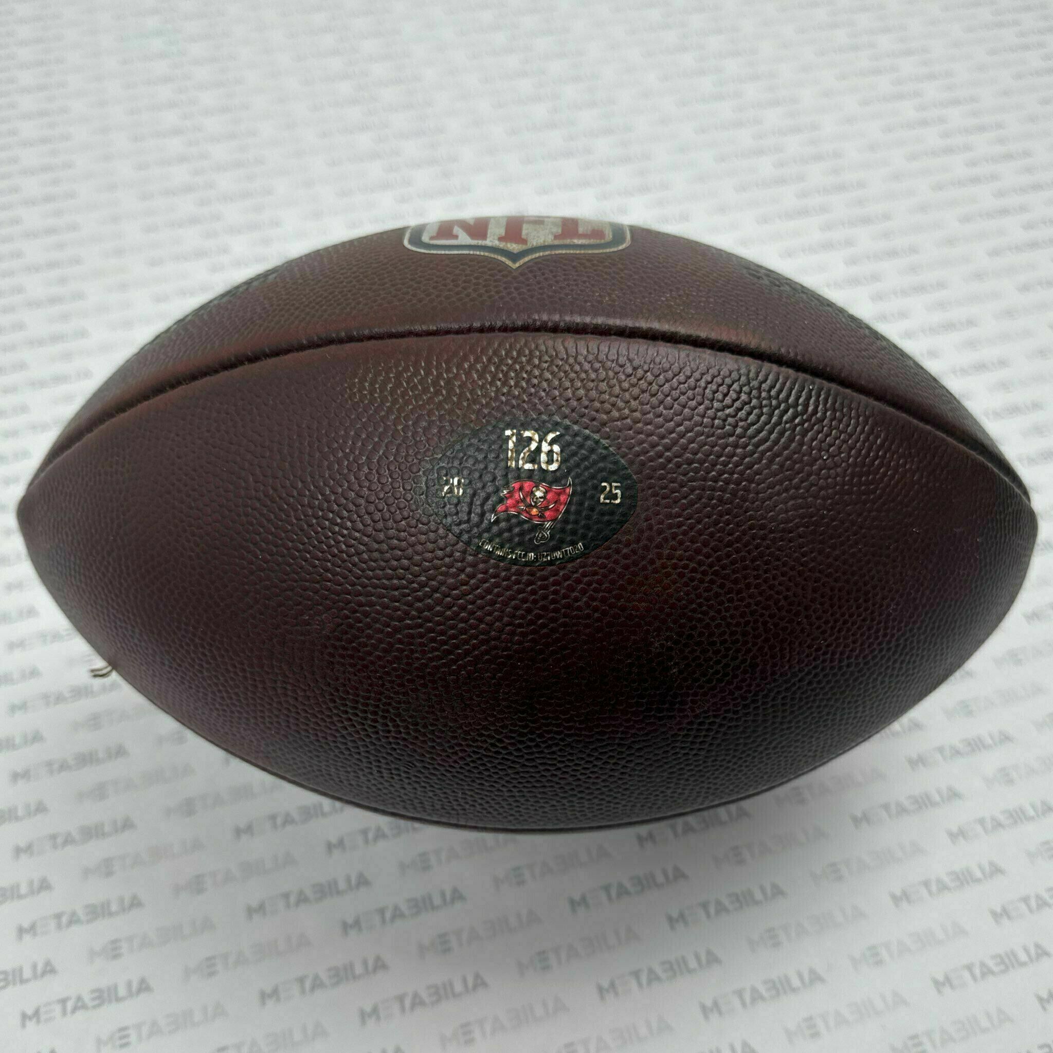 Buccaneers Game-Used Ball #126 vs Patriots & Bills