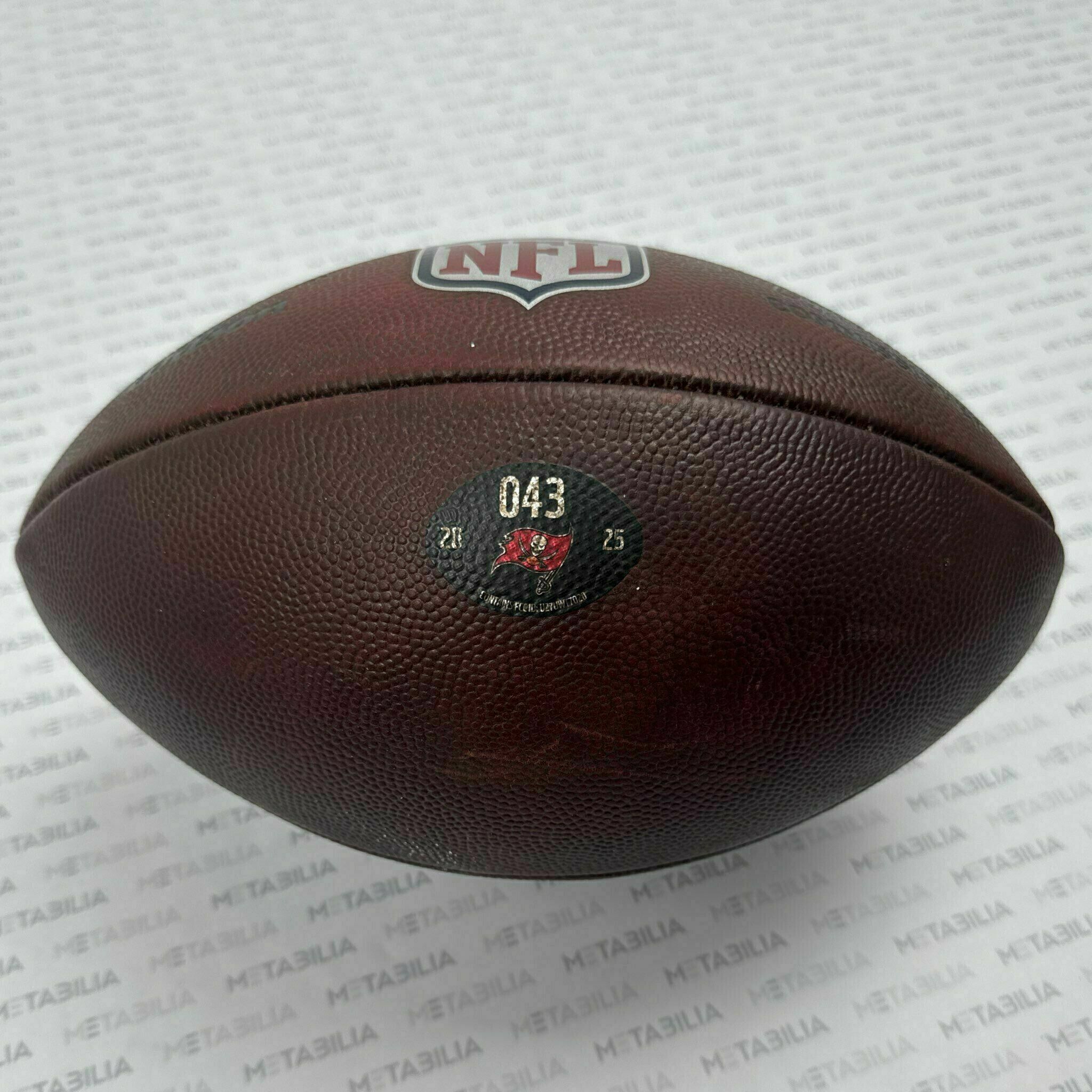 Buccaneers Game-Used Ball #043 vs Patriots & Bills