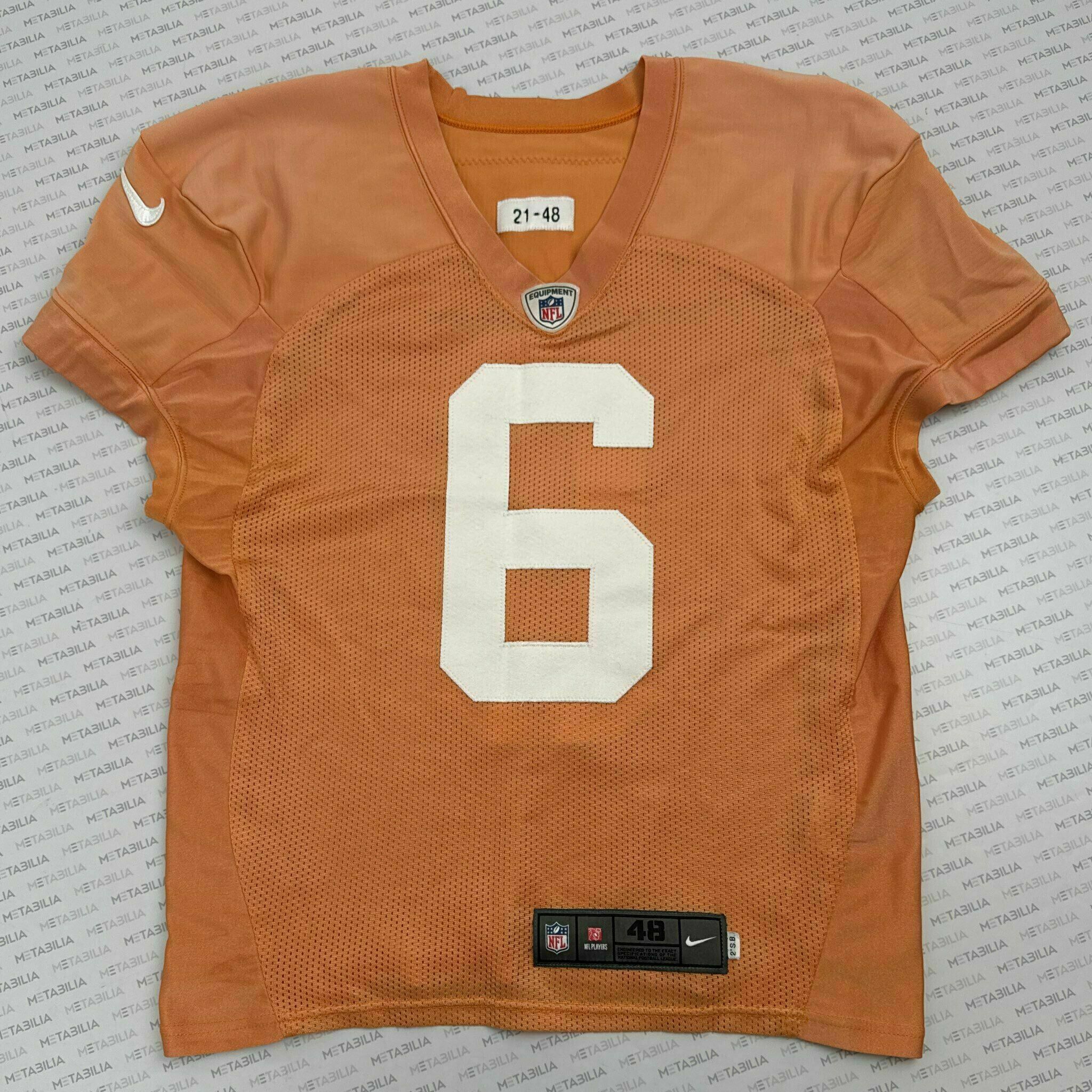 Baker Mayfield Creamsicle QB Practice-Worn Jersey