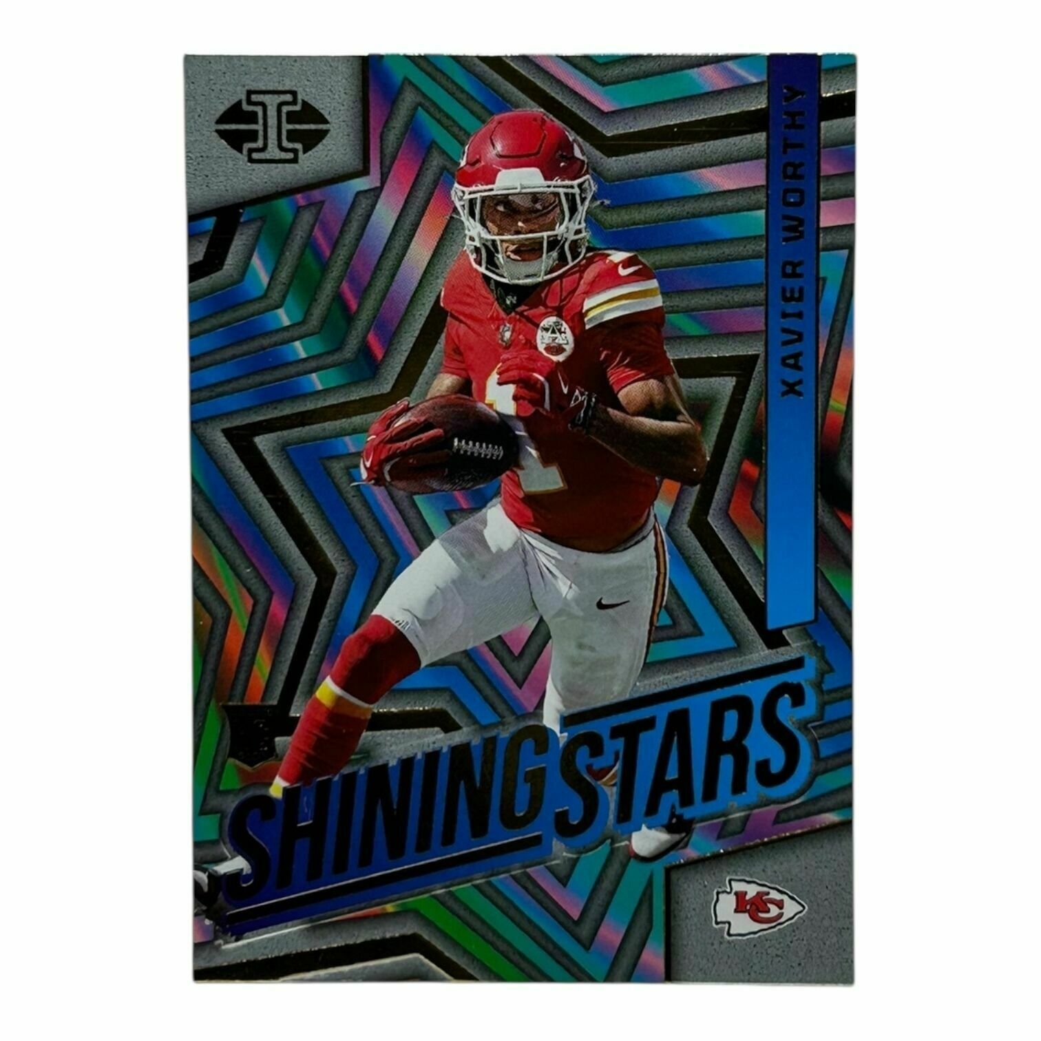 Xavier Worthy 2024 Panini Illusions Football Shining Stars Rookie Trading Card