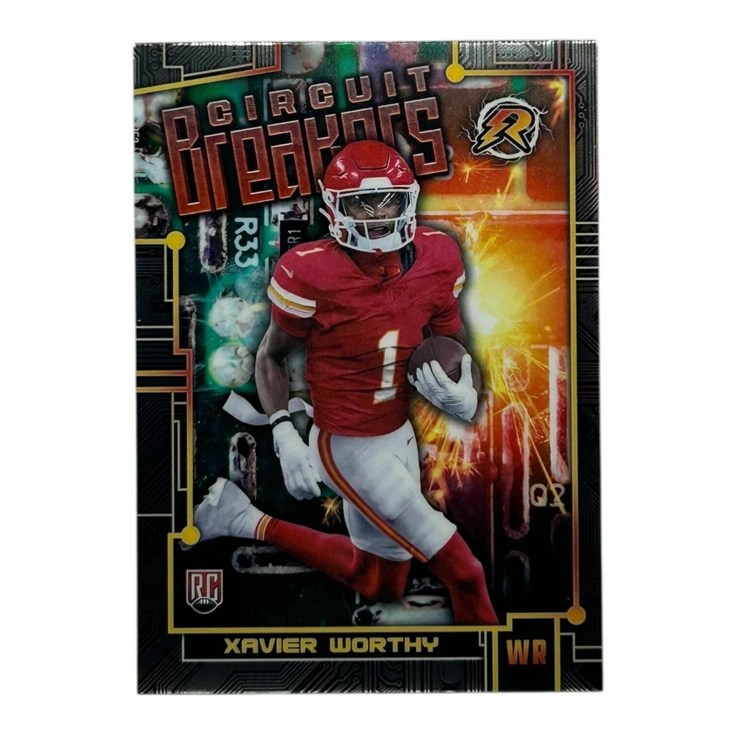 Xavier Worthy 2025 Topps Chrome Football Circuit Breakers Rookie Trading Card