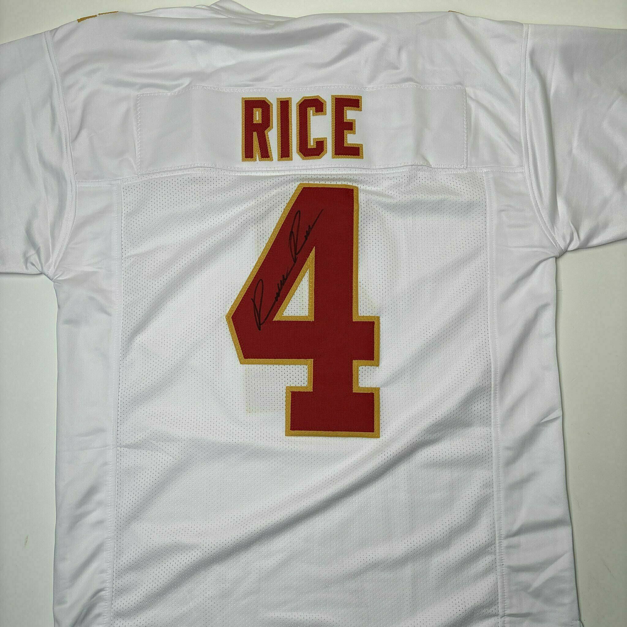 Rashee Rice Signed White Custom Jersey