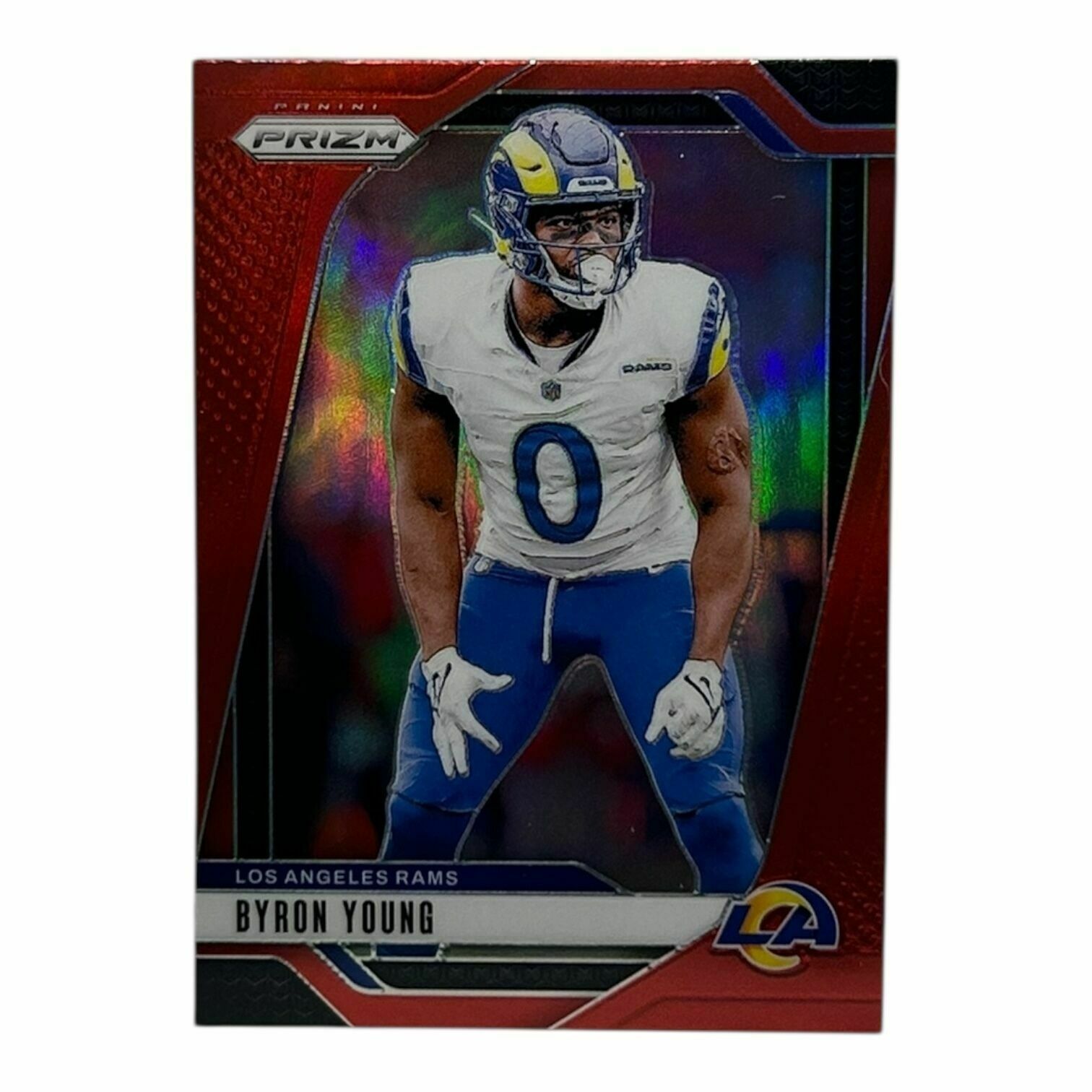 Byron Young 2024 Panini Prizm Football Red Prizm Trading Card