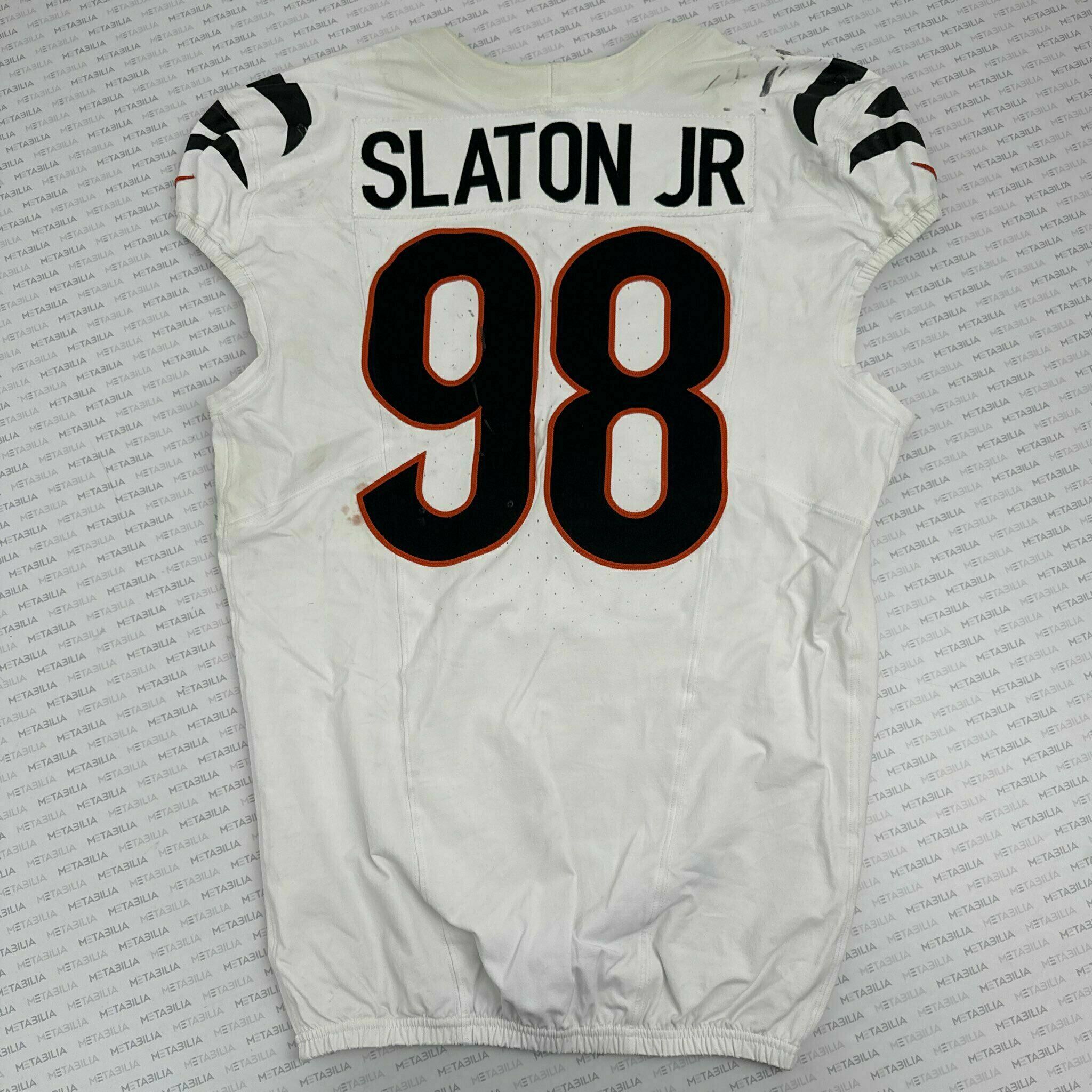 #98 TJ Slayton Jr. Game-Worn Jersey vs Bills