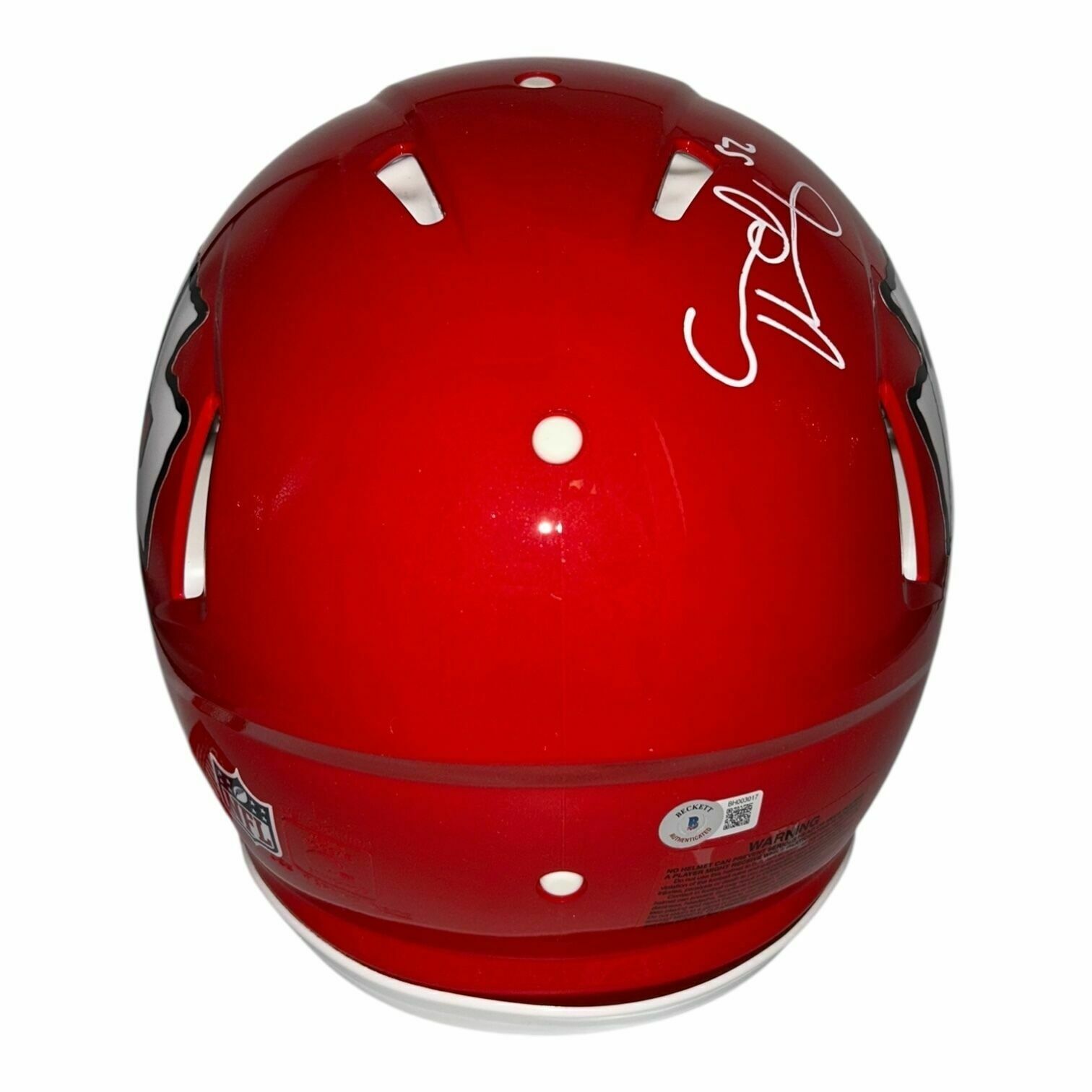 Creed Humphrey Autographed Kansas City Chiefs Full Size Authentic Helmet With 'Super Bowl Champs!' Inscription - Beckett