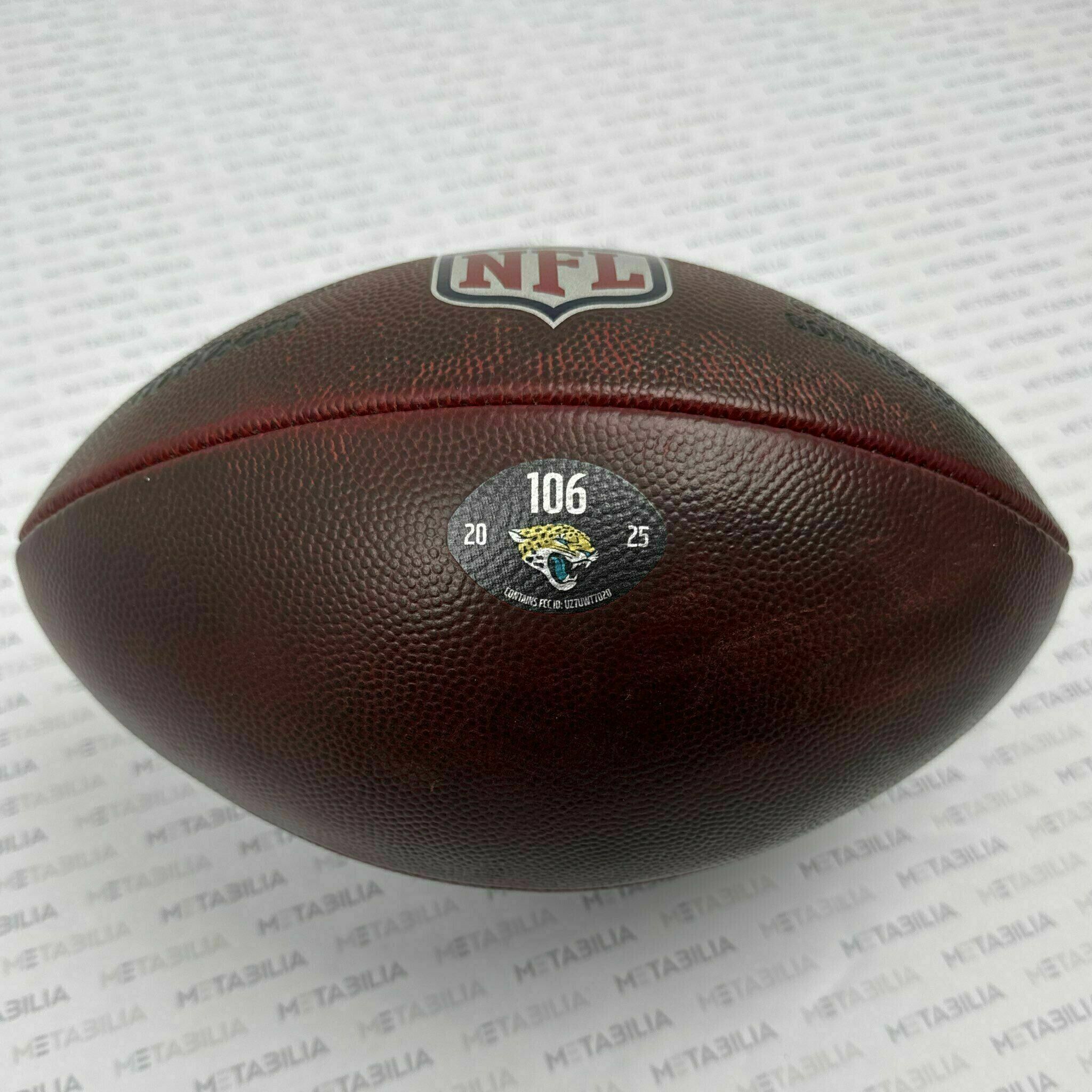 Jaguars Game-Used Ball #106 vs NYJ