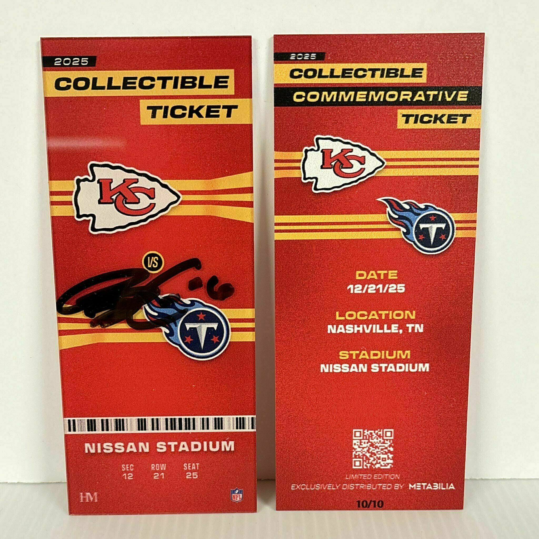 Bryan Cook Signed Commemorative Ticket - Wk16 vs Titans