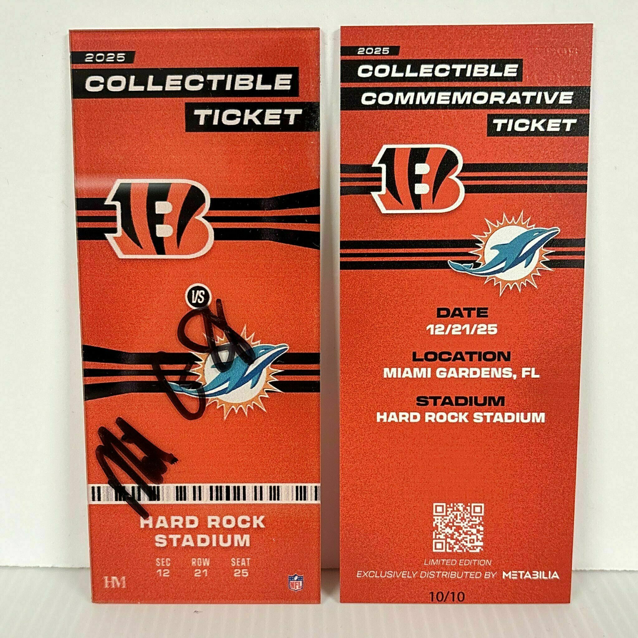 Mike Gesicki Signed Commemorative Ticket - Wk16 vs Dolphins