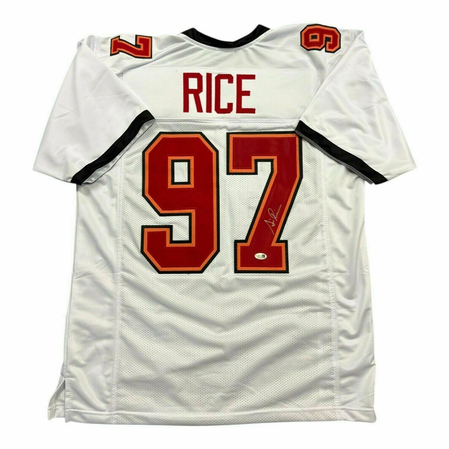Simeon Rice Autographed White Custom Jersey - JSA