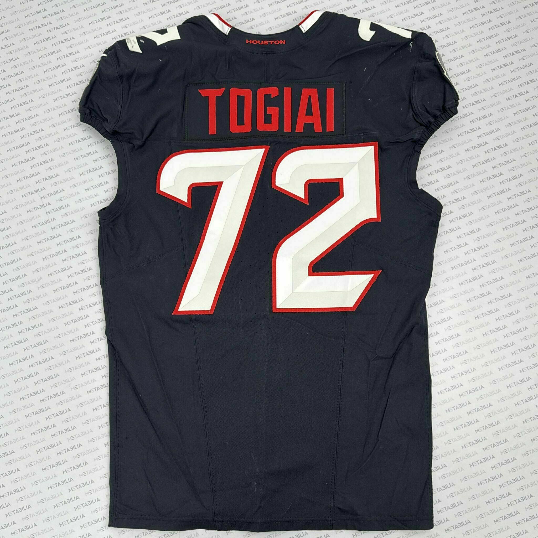 #72 Tommy Togiai Game-Worn Jersey vs Cardinals