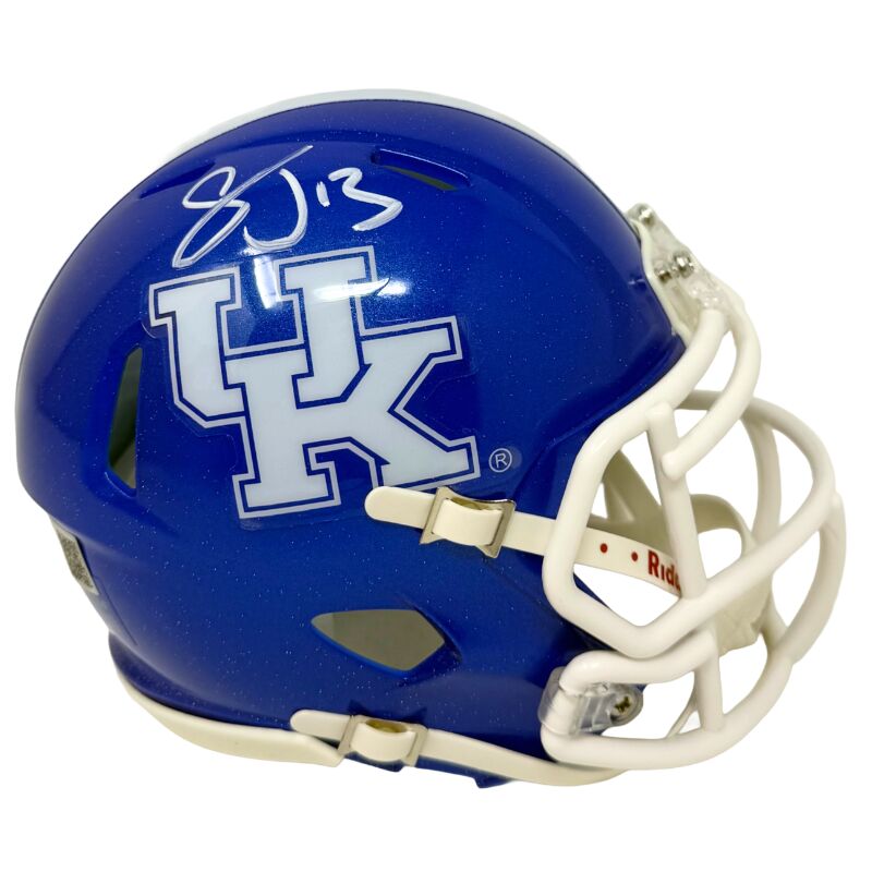 Stevie Johnson Signed Kentucky Speed Mini Helmet