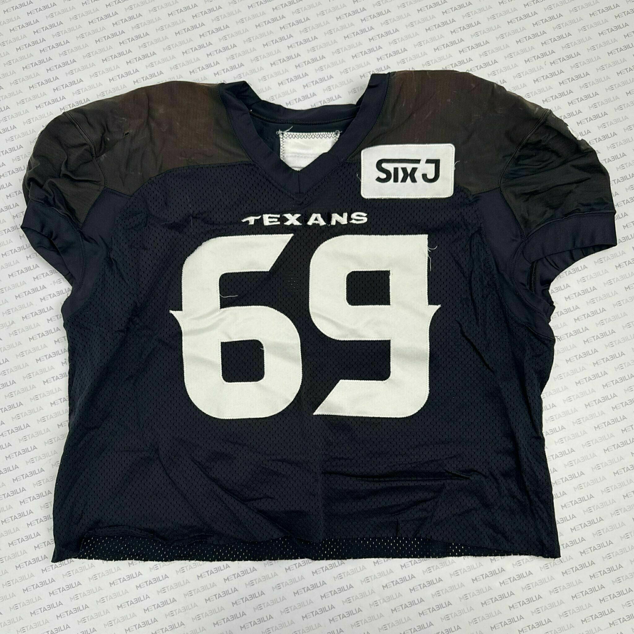 #69 Ed Ingram Navy Blue Practice-Worn Jersey
