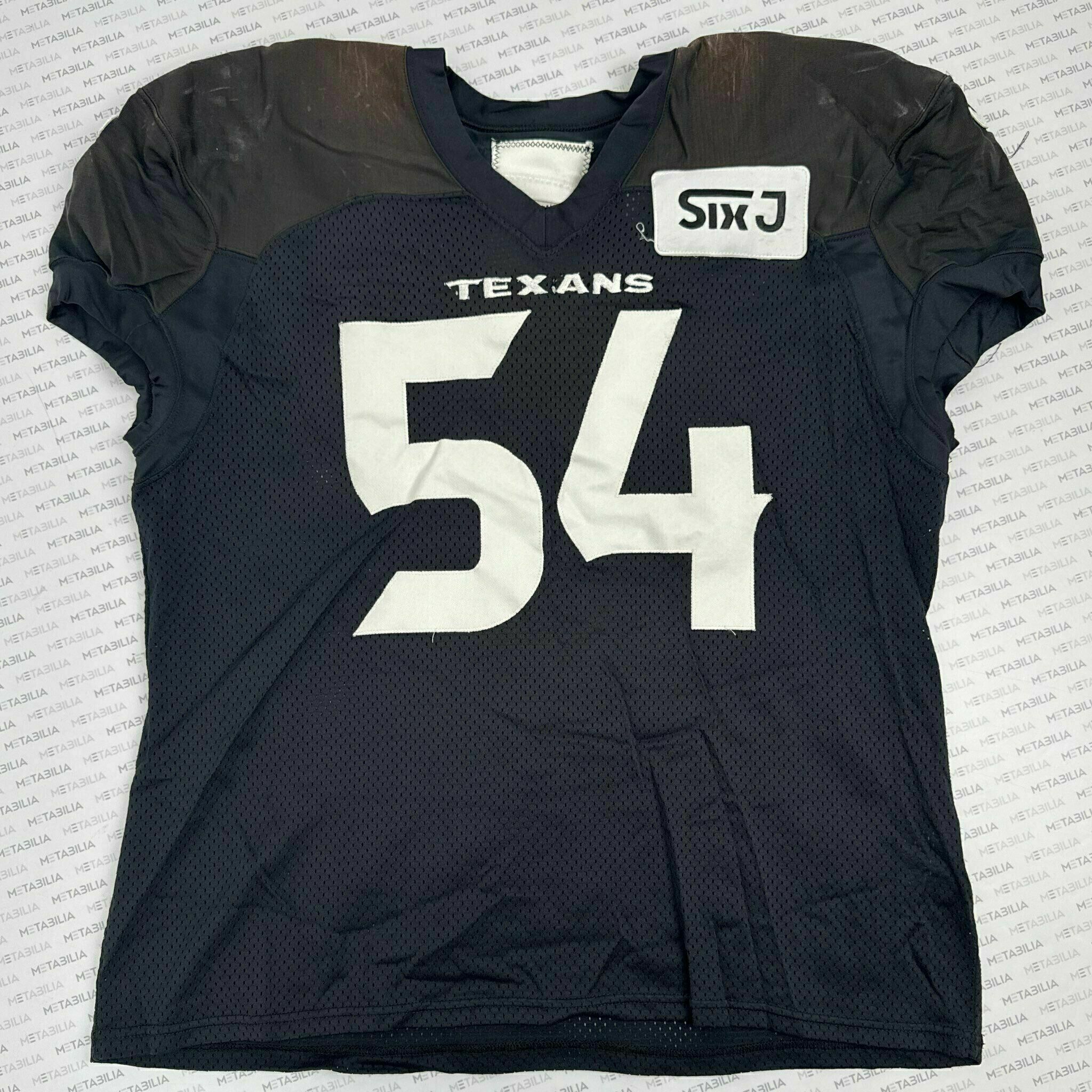 #54 Jarrett Patterson Navy Blue Practice-Worn Jersey