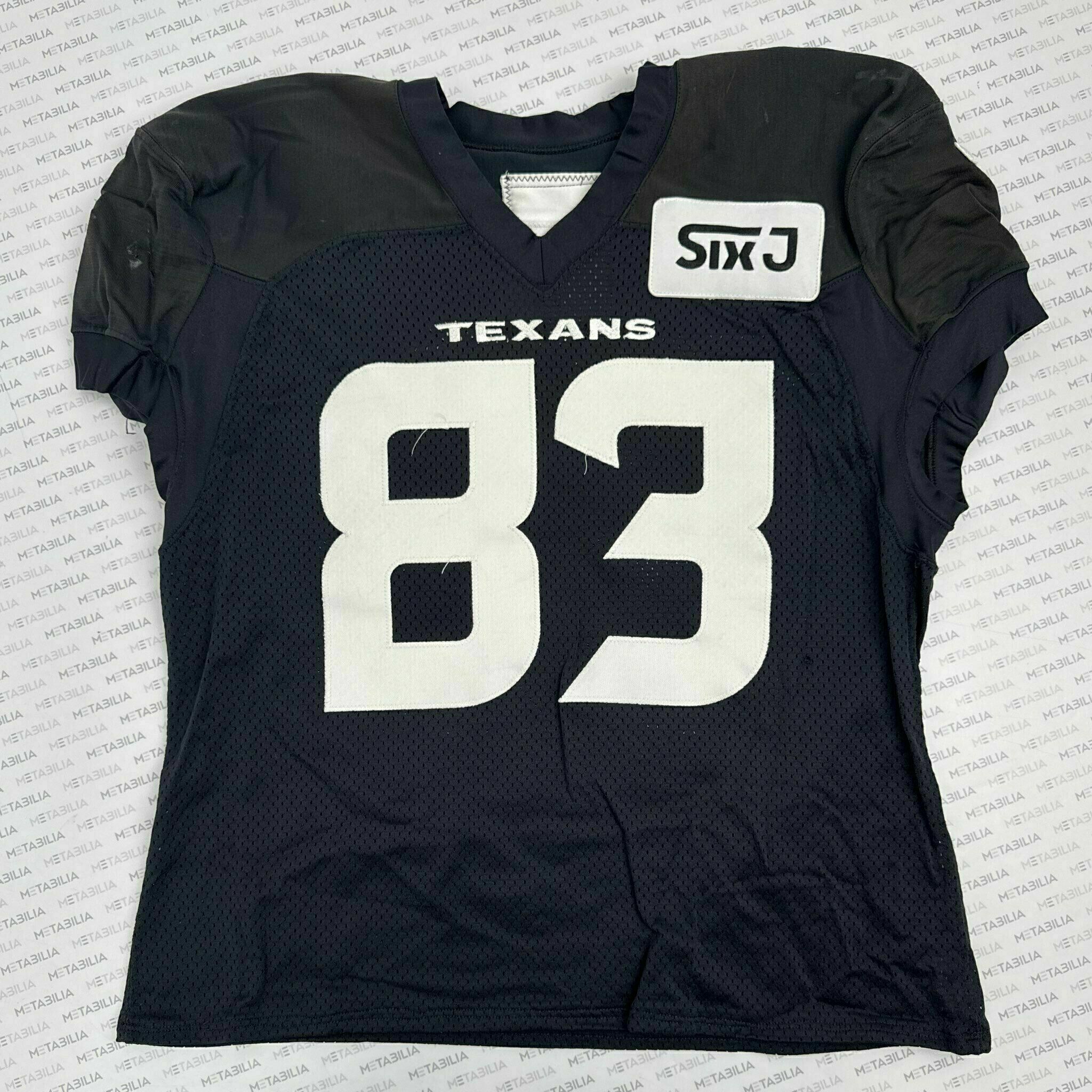 #83 Luke Lachey Navy Blue Practice-Worn Jersey